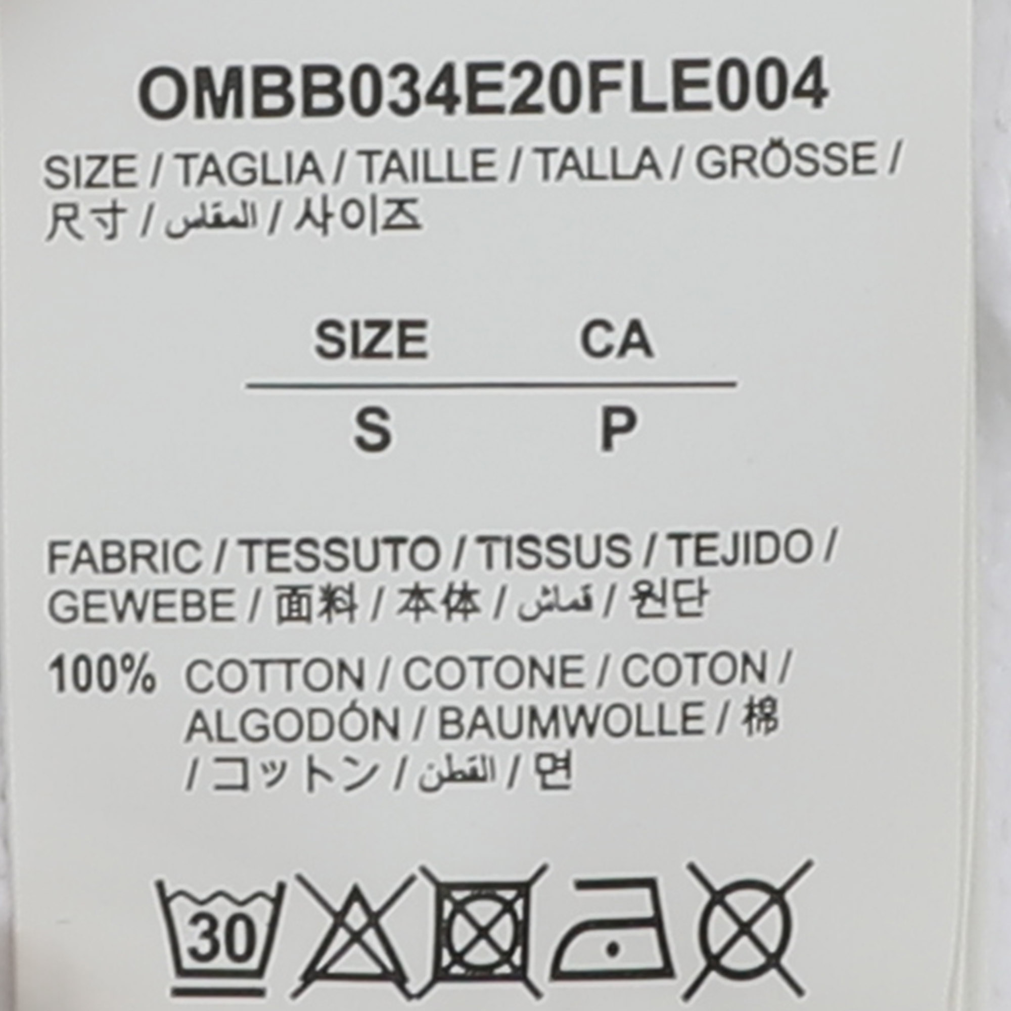 Off-White White Cotton Knit Logo Print Hoodie S 