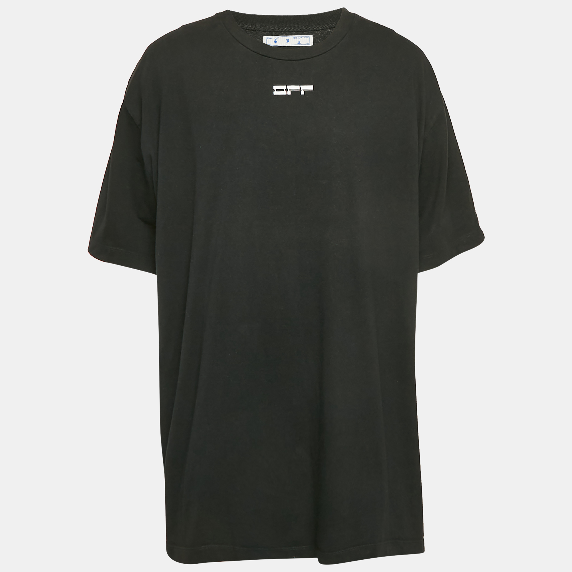 

Off-White Black Pivot Fish Print Cotton Short Sleeve T-Shirt XXL