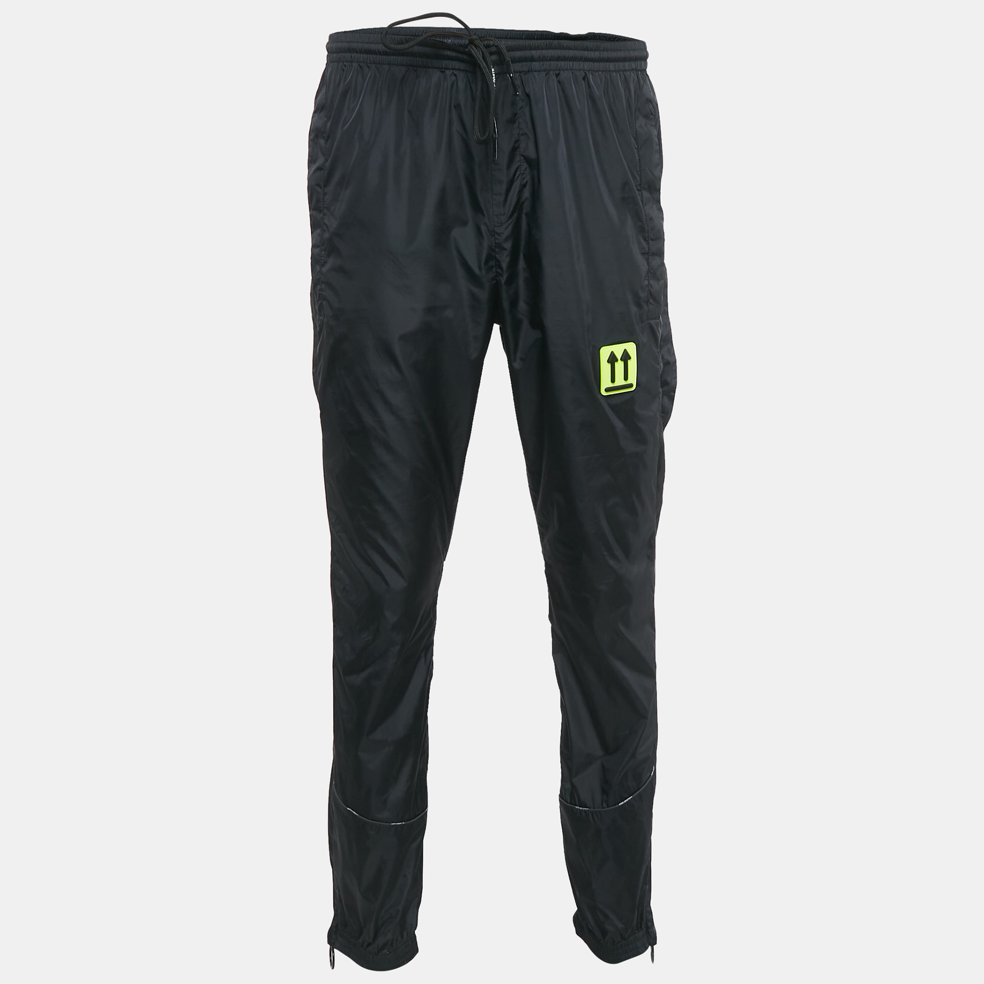 

Off-White Black Nylon Windbreaker Track Pants L