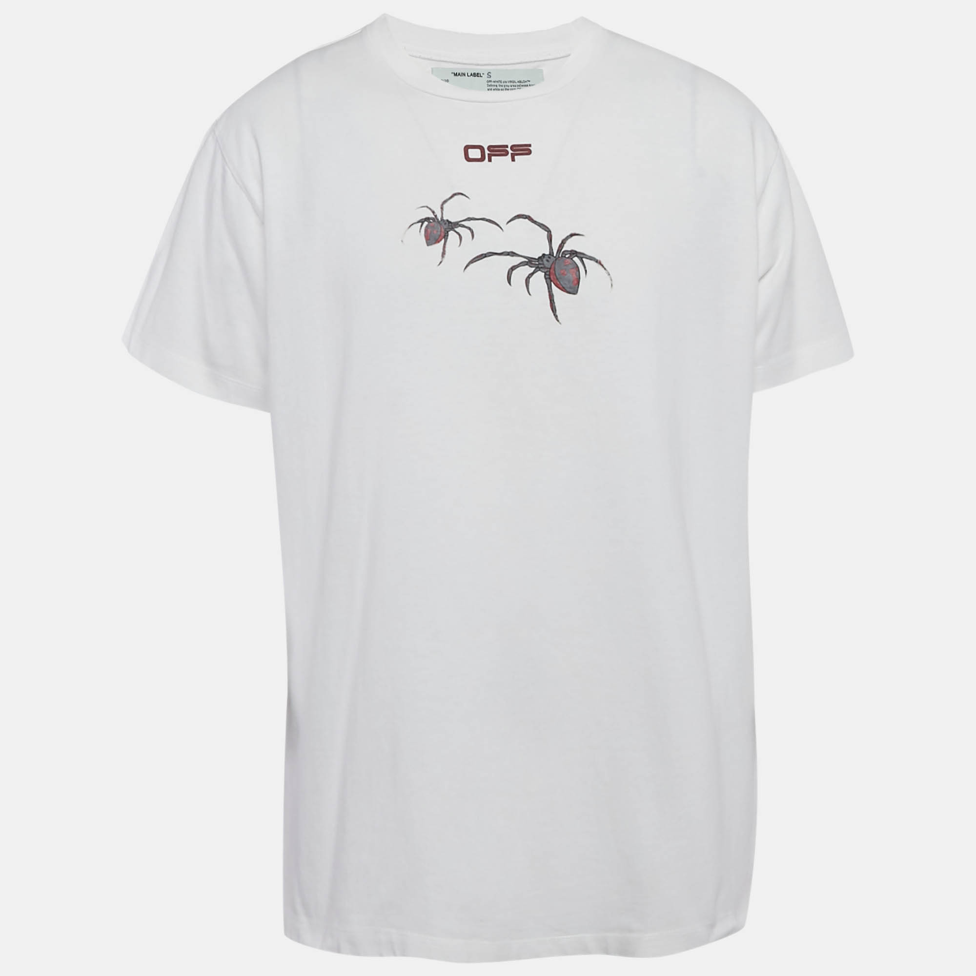 

Off-White White Arachno Arrow Print Jersey T-Shirt XS