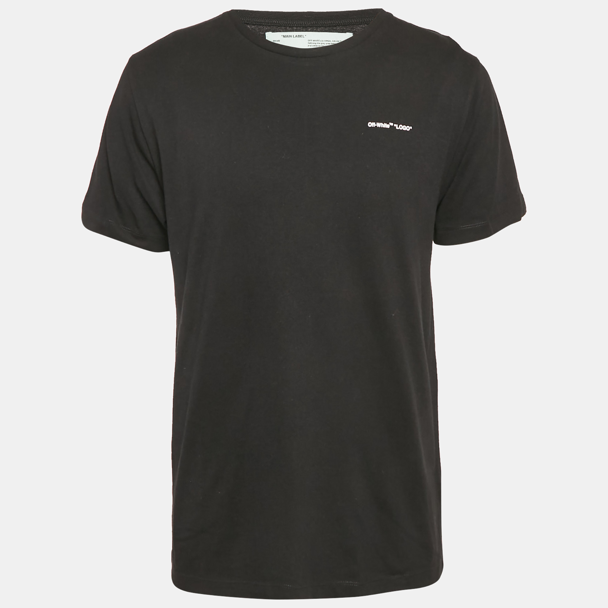 

Off-White Black Jersey Crew Neck T-Shirt L