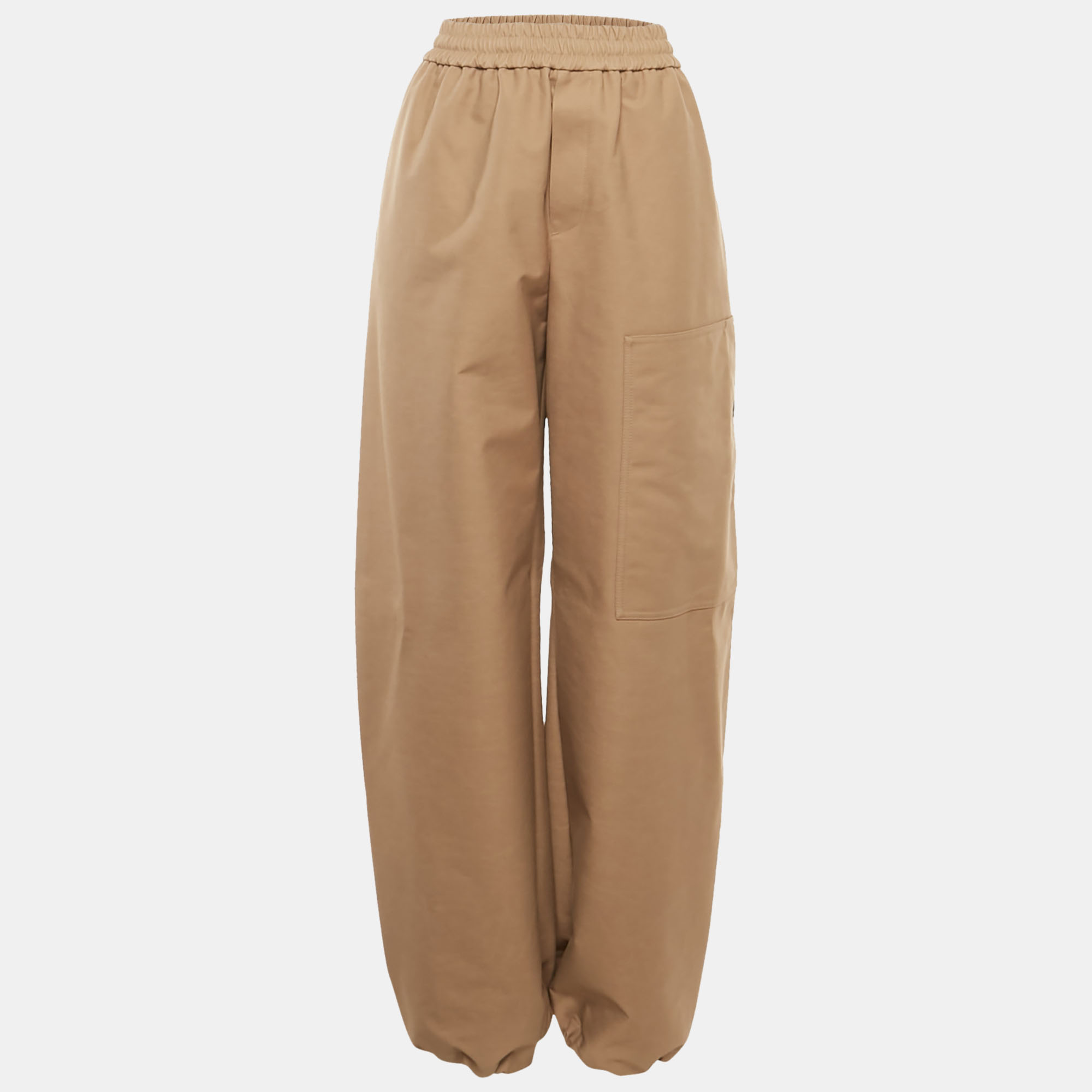 

Off-White Brown Gabardine Wide Leg Pants M
