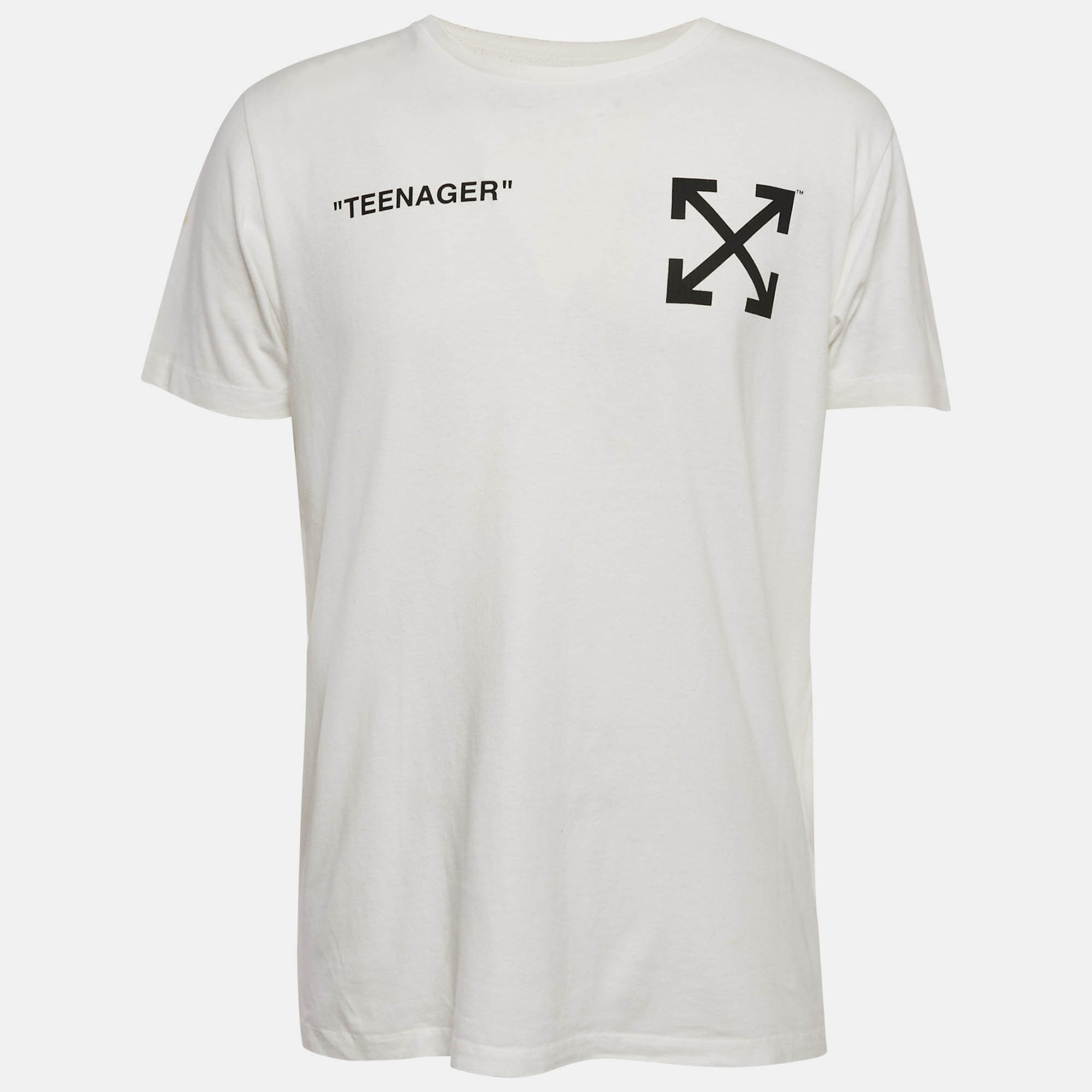 

Off-White White Simpson Print Jersey T-Shirt M