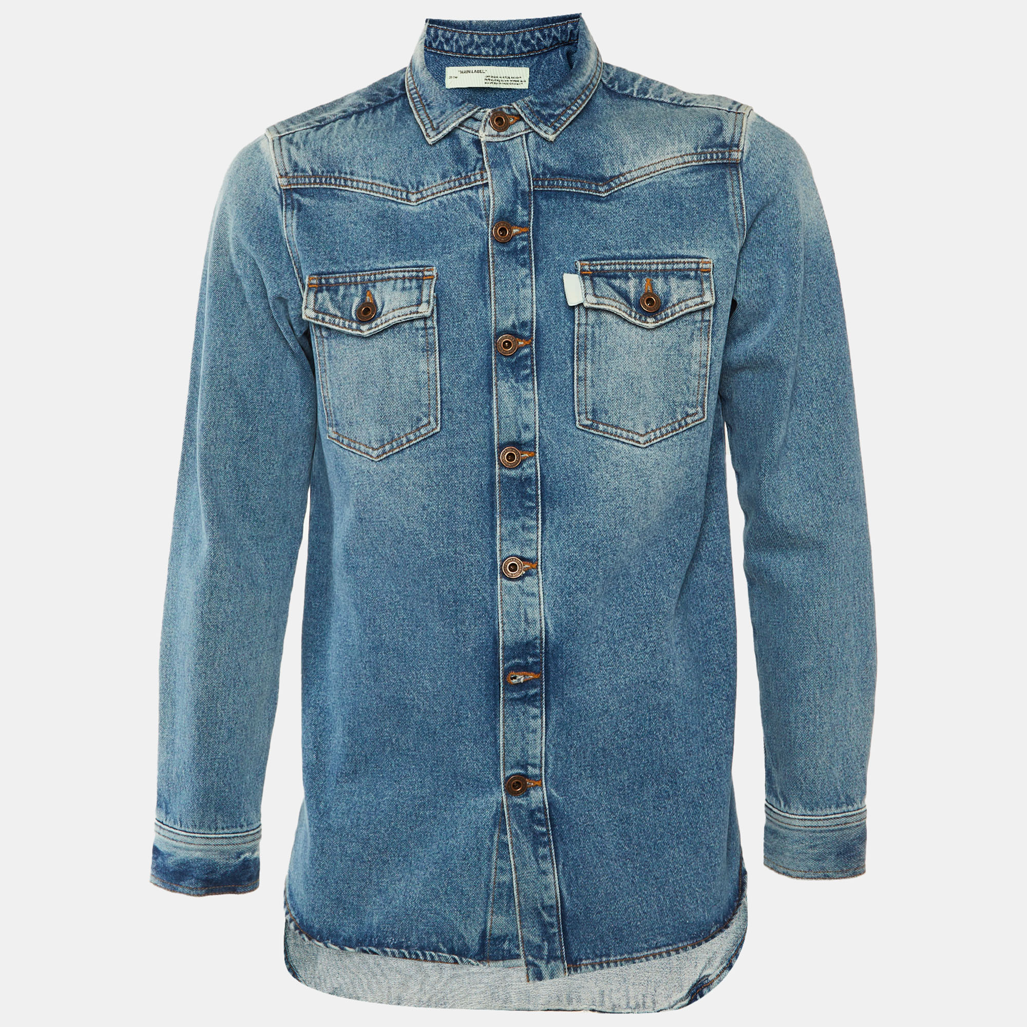 

Off-White Blue Denim Over Shirt S