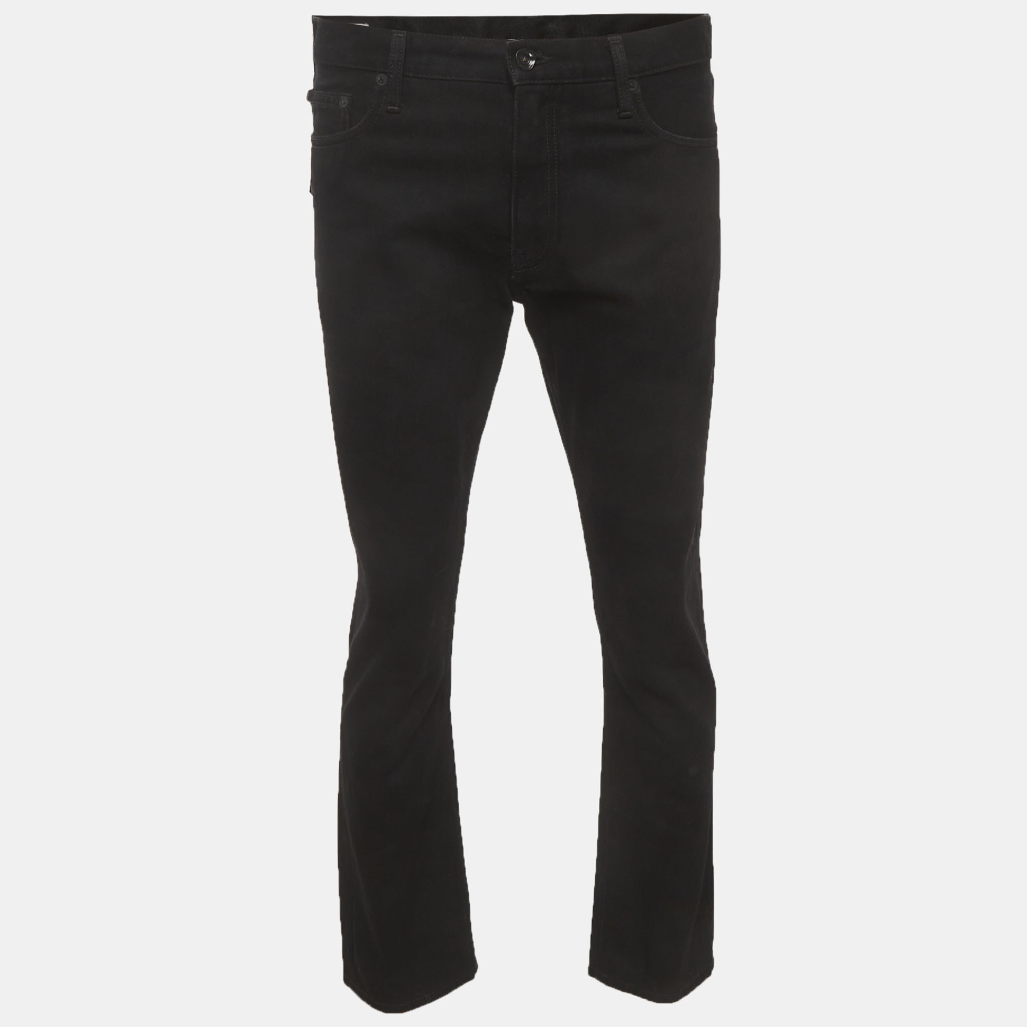 

Off-White Black Denim Permanent Jeans M/Waist 33"