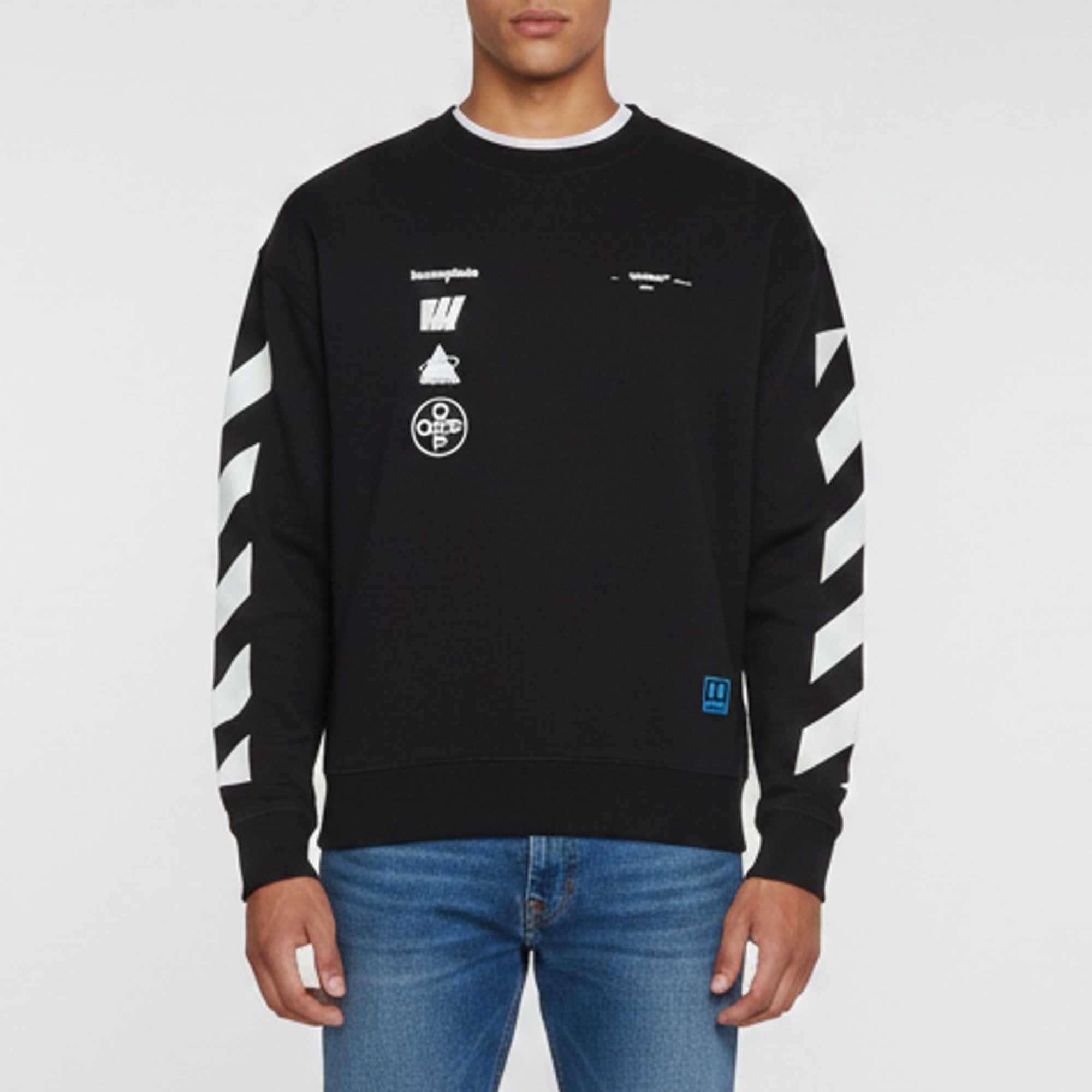 

Off-White Black Diag Mariana de Silva Graphic Jersey Sweatshirt S