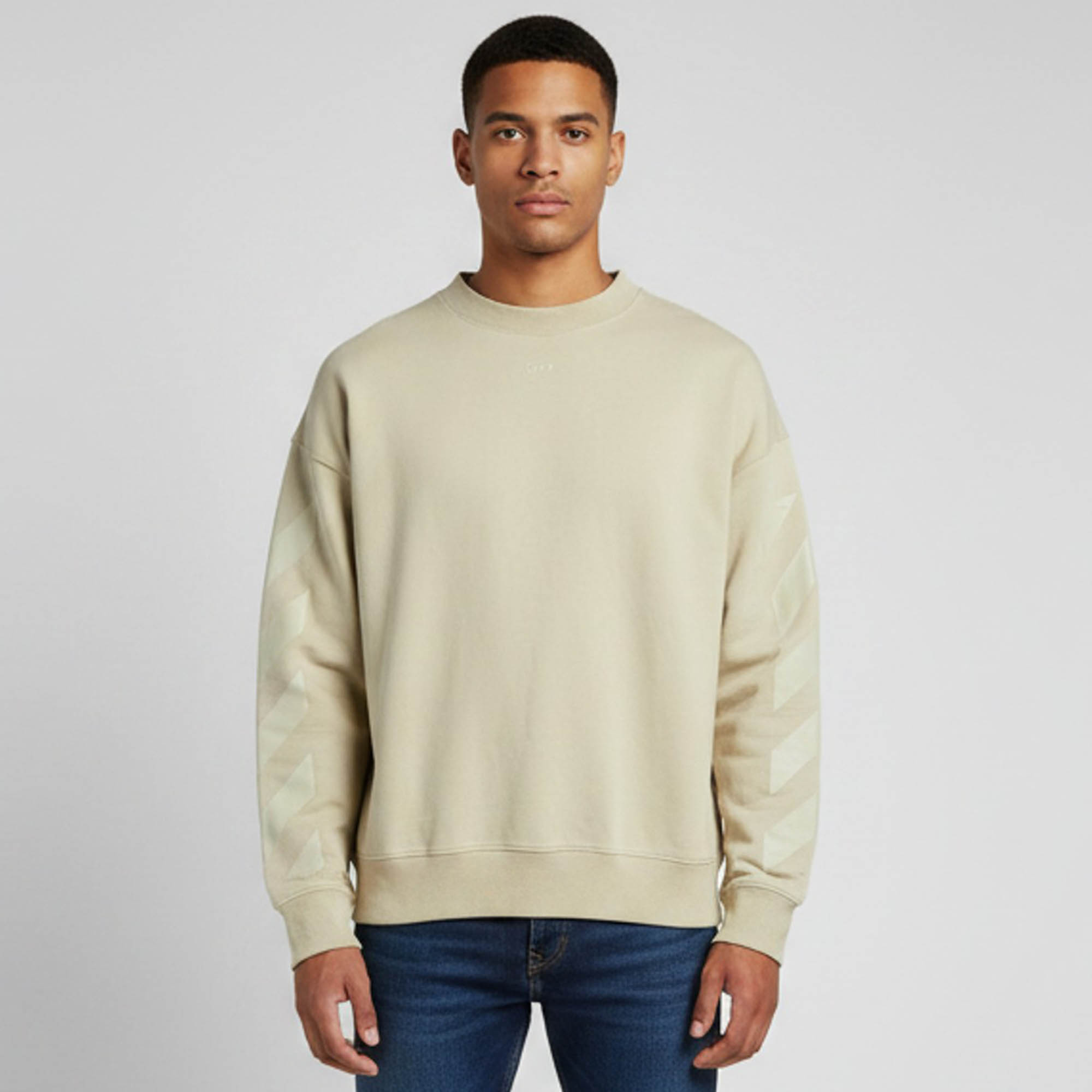 

Off-White Beige Arrows Graphic Jersey Oversized Sweatshirt M