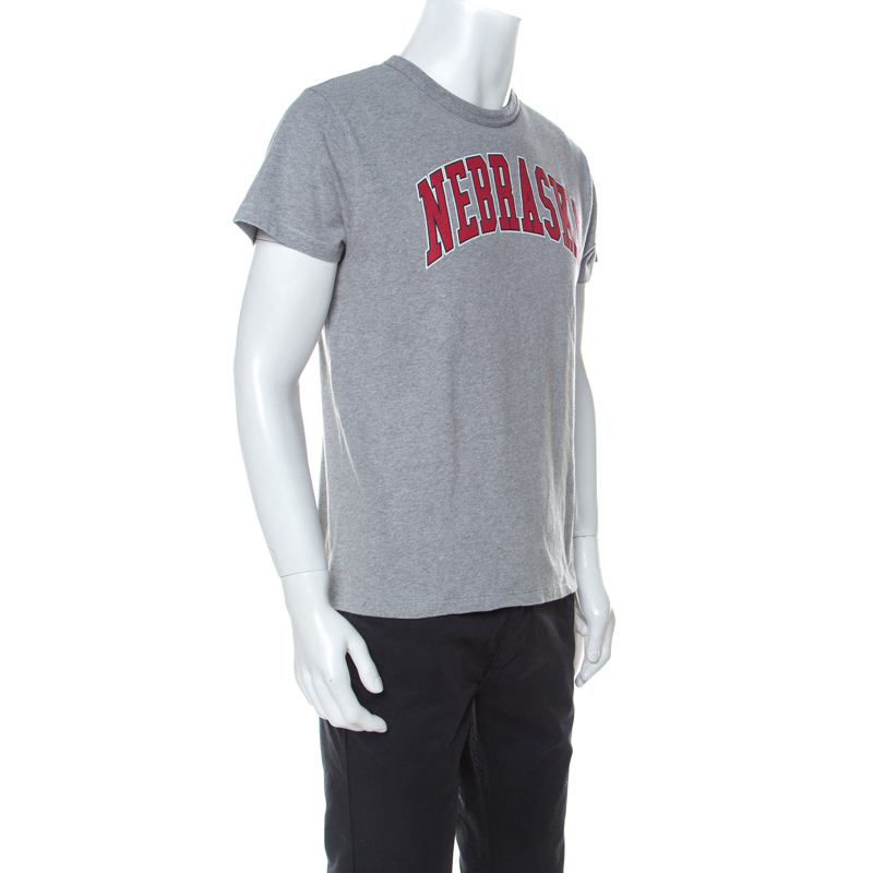 

Off White Grey Jersey Nebraska T-Shirt