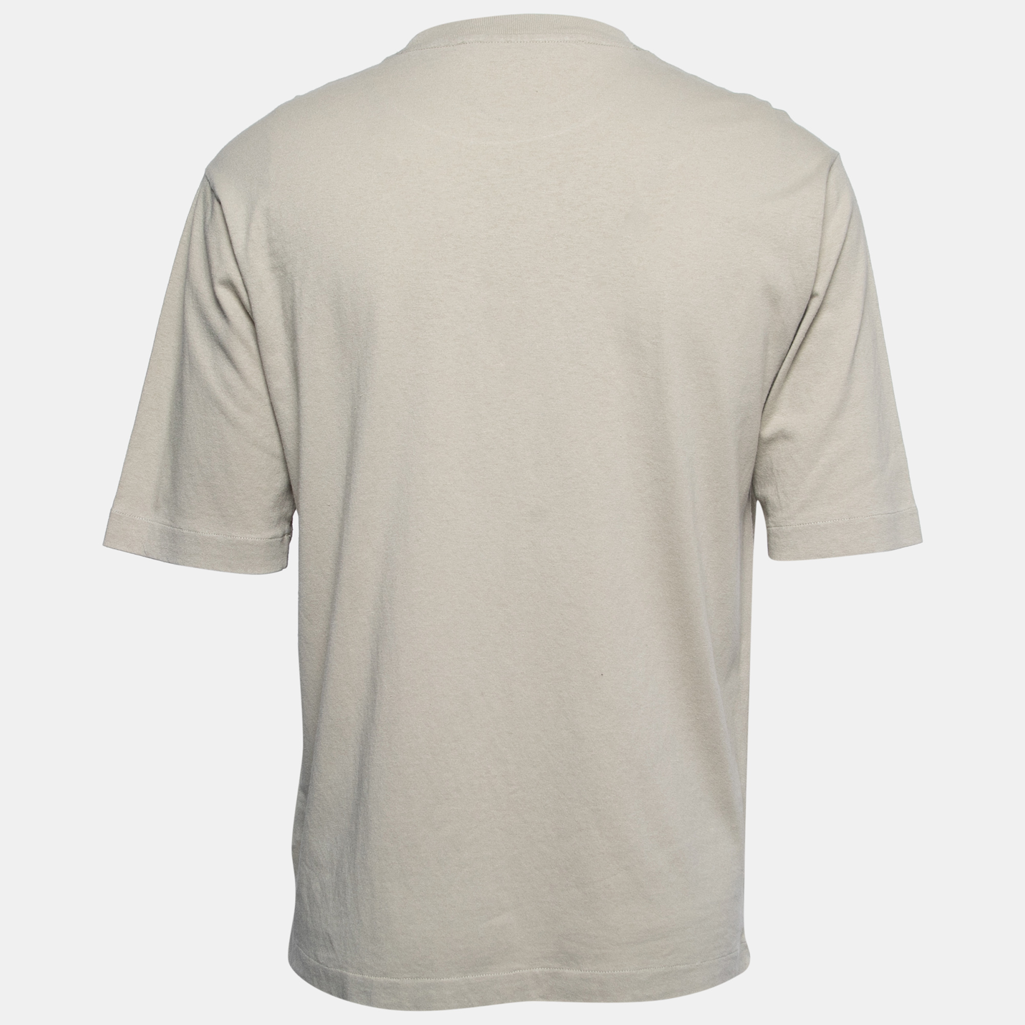 

Off-White Grey Cotton Off Print T-Shirt