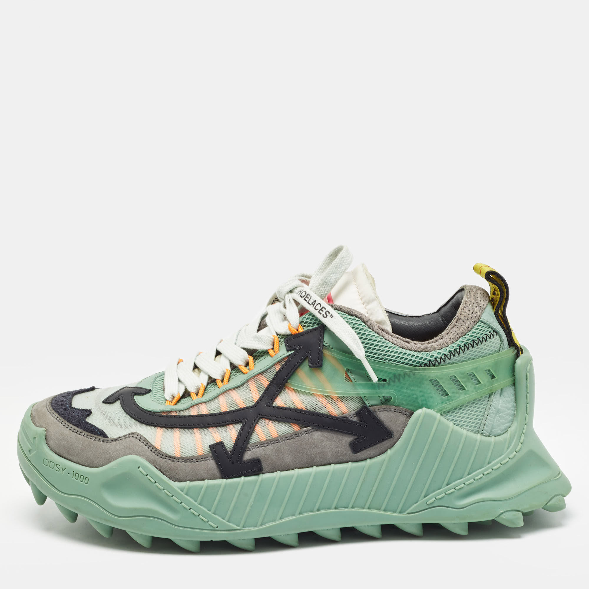 

Off-White Multicolor Mesh and Nubuck Leather Odsy-1000 Sneakers Size