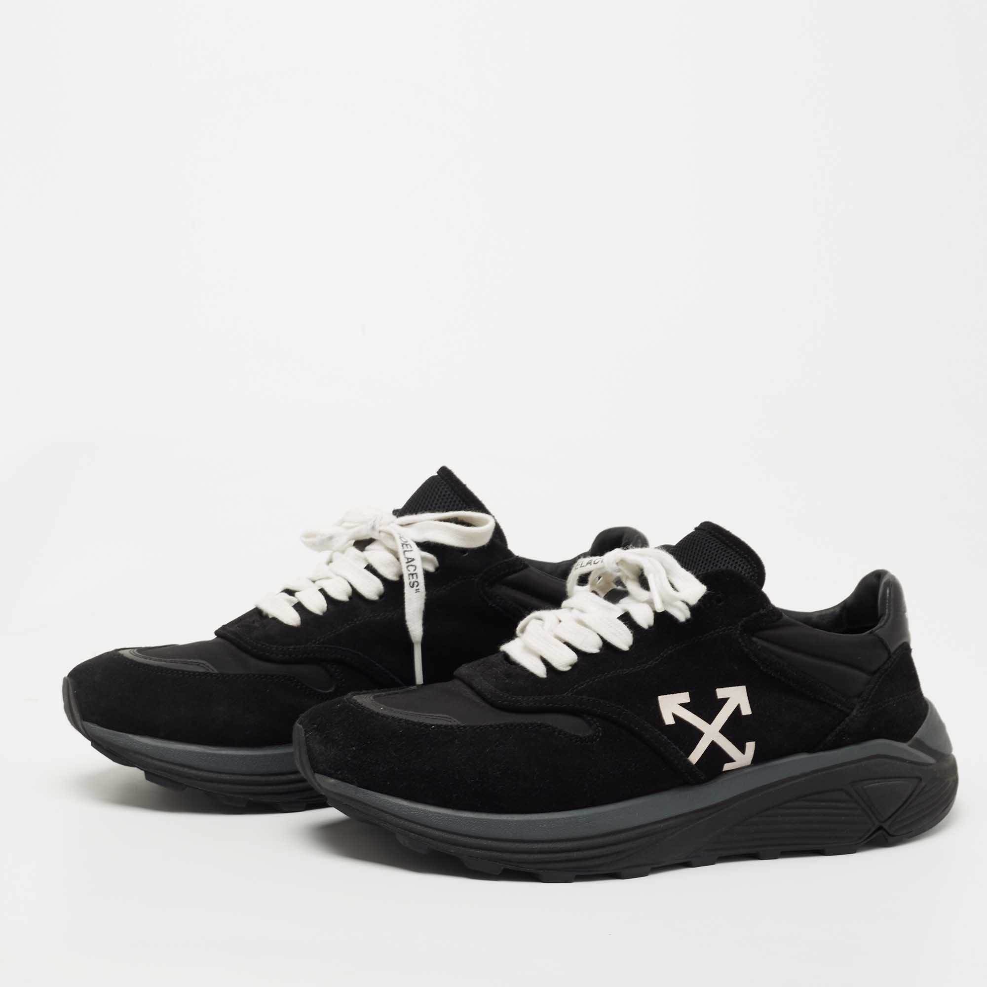 

Off-White Black Suede And Fabric Jogger Sneakers Size