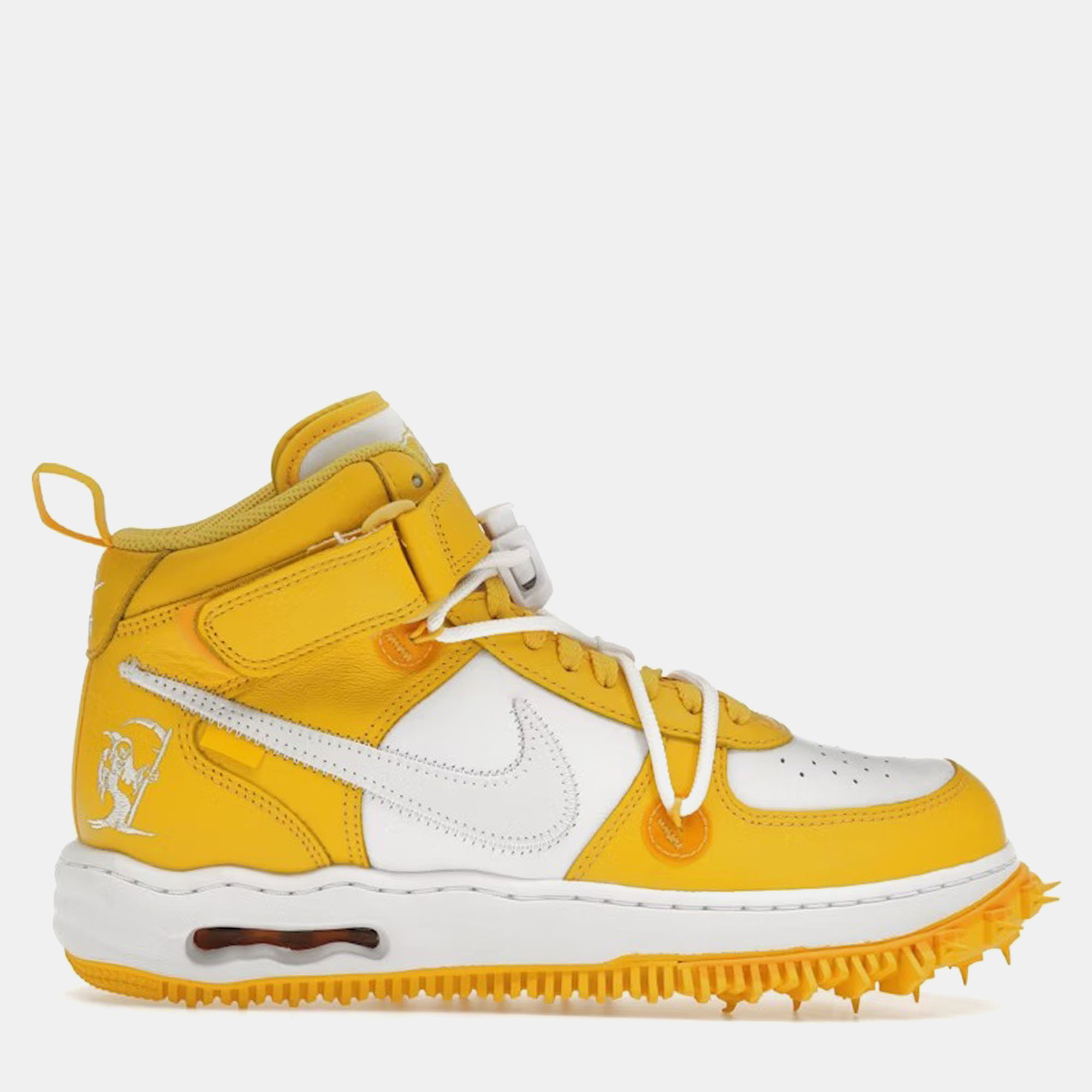 

Nike x Off-White White/Varsity Maize Air Force 1 Mid Sneaker Size EU