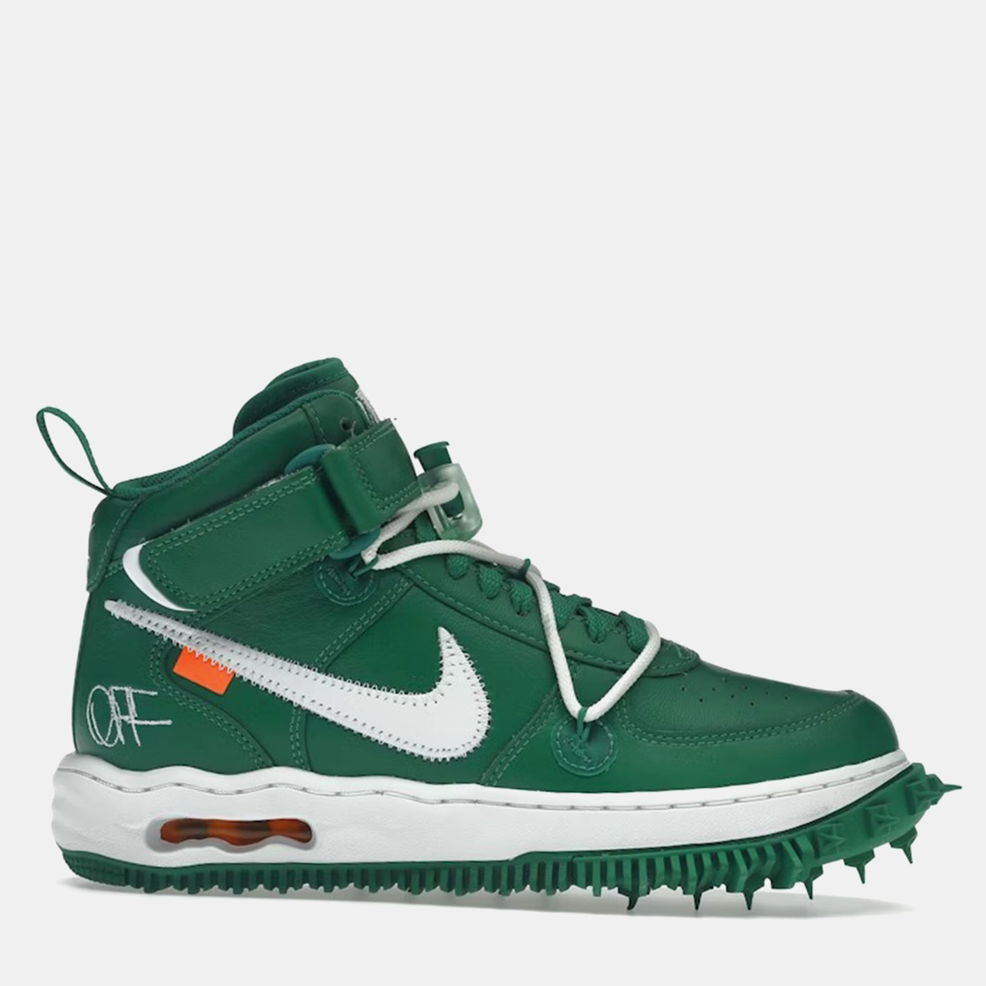 

Nike x Off-White Pine Green/White Air Force 1 Mid Sneaker Size EU