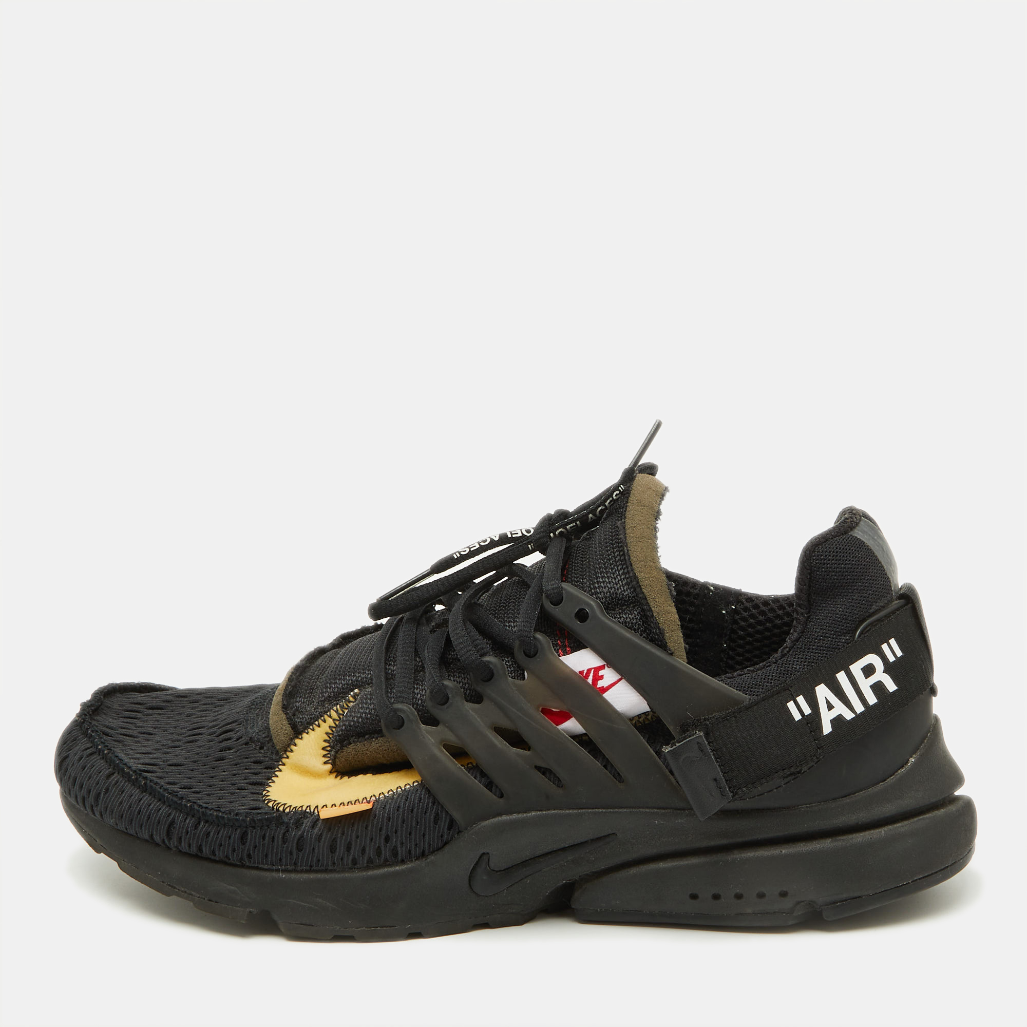 

Off-White x Nike Black Mesh and Fabric Air Presto Sneakers Size