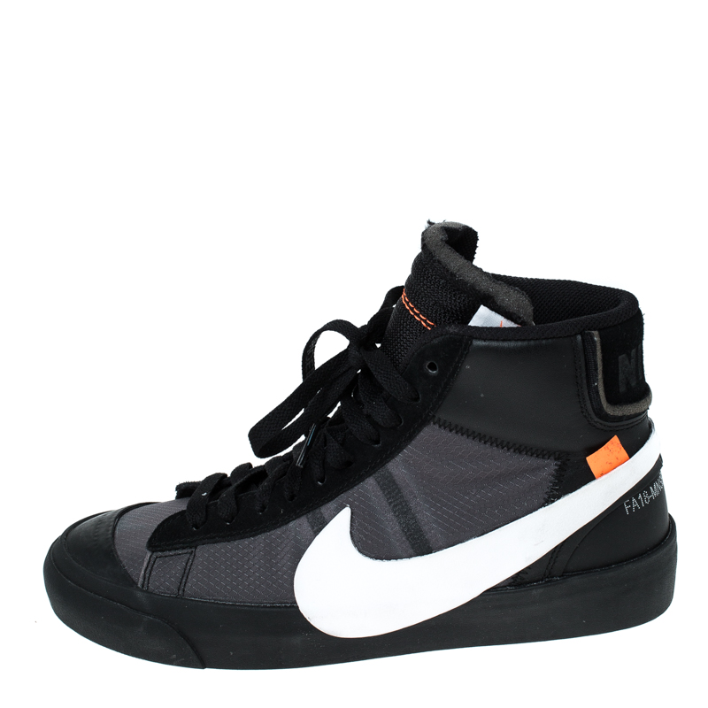 

Nike Black Mesh And Suede Leather Lace Up Sneakers Size