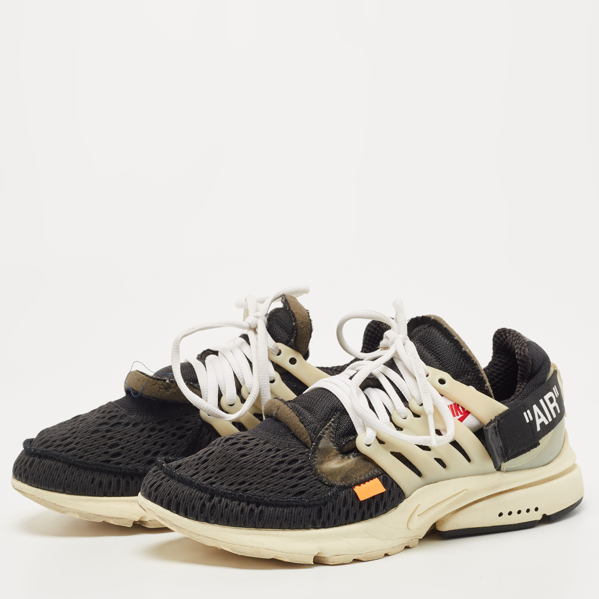 

Off-White x Nike Black Fabric Air Presto Sneakers Size