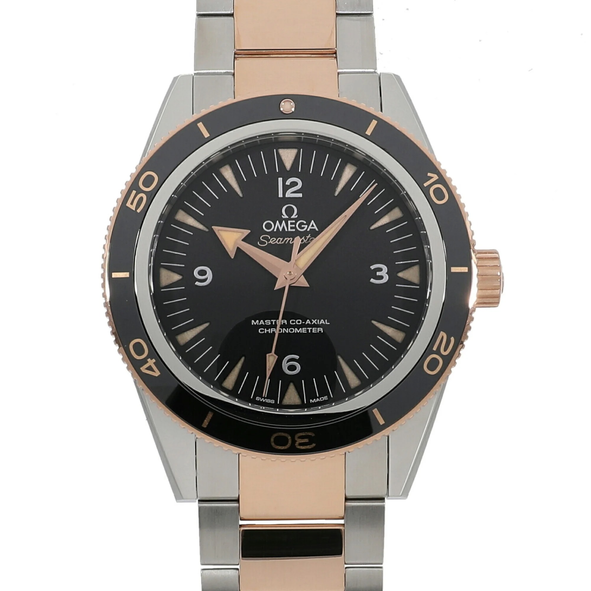 

Omega Black Stainless Steel Seamaster Automatic Men's Wristwatch 41 mm