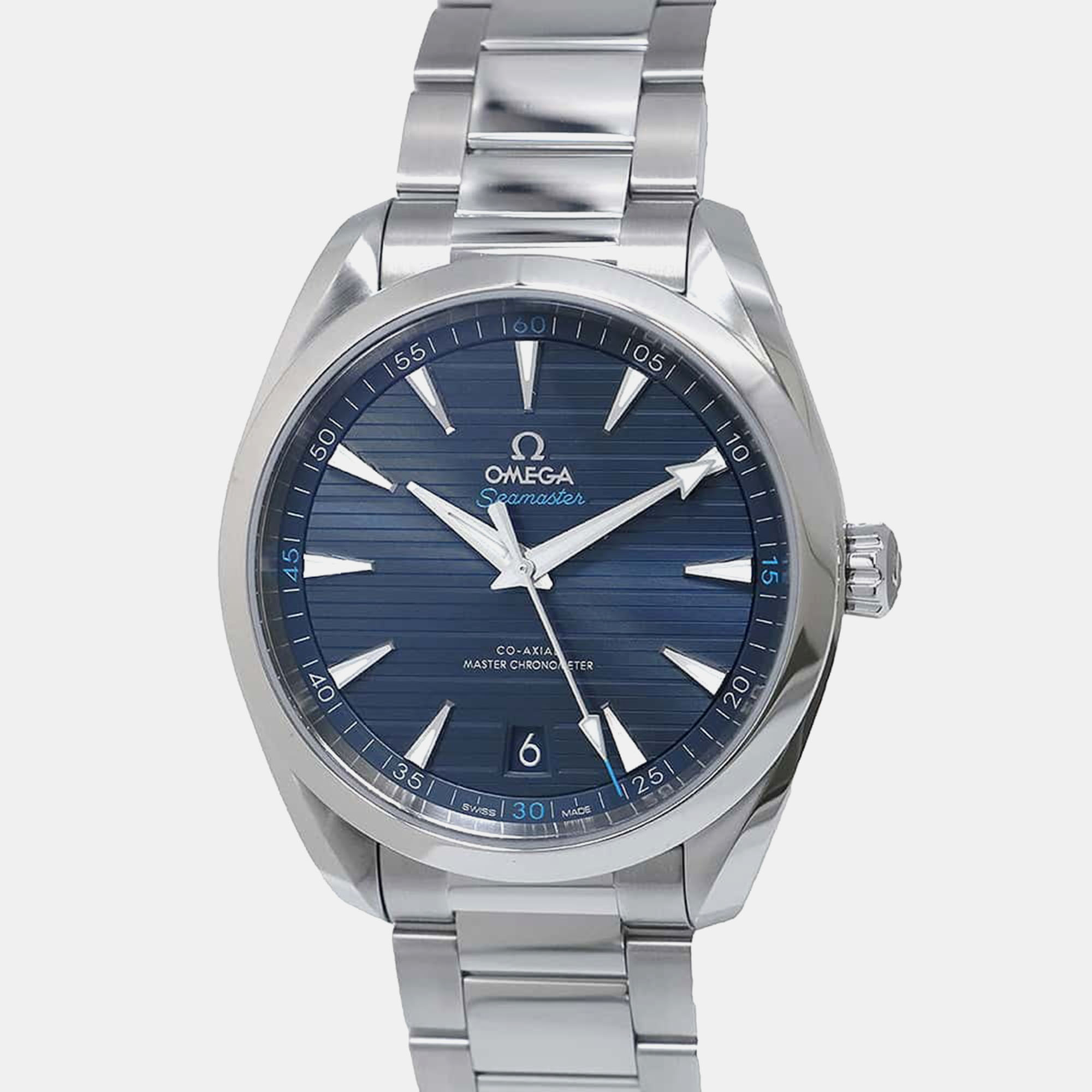 A classy silhouette made of high quality materials and packed with precision and luxury makes this authentic Omega wristwatch the perfect choice for a sophisticated finish to any look. It is a grand creation to elevate the everyday experience.