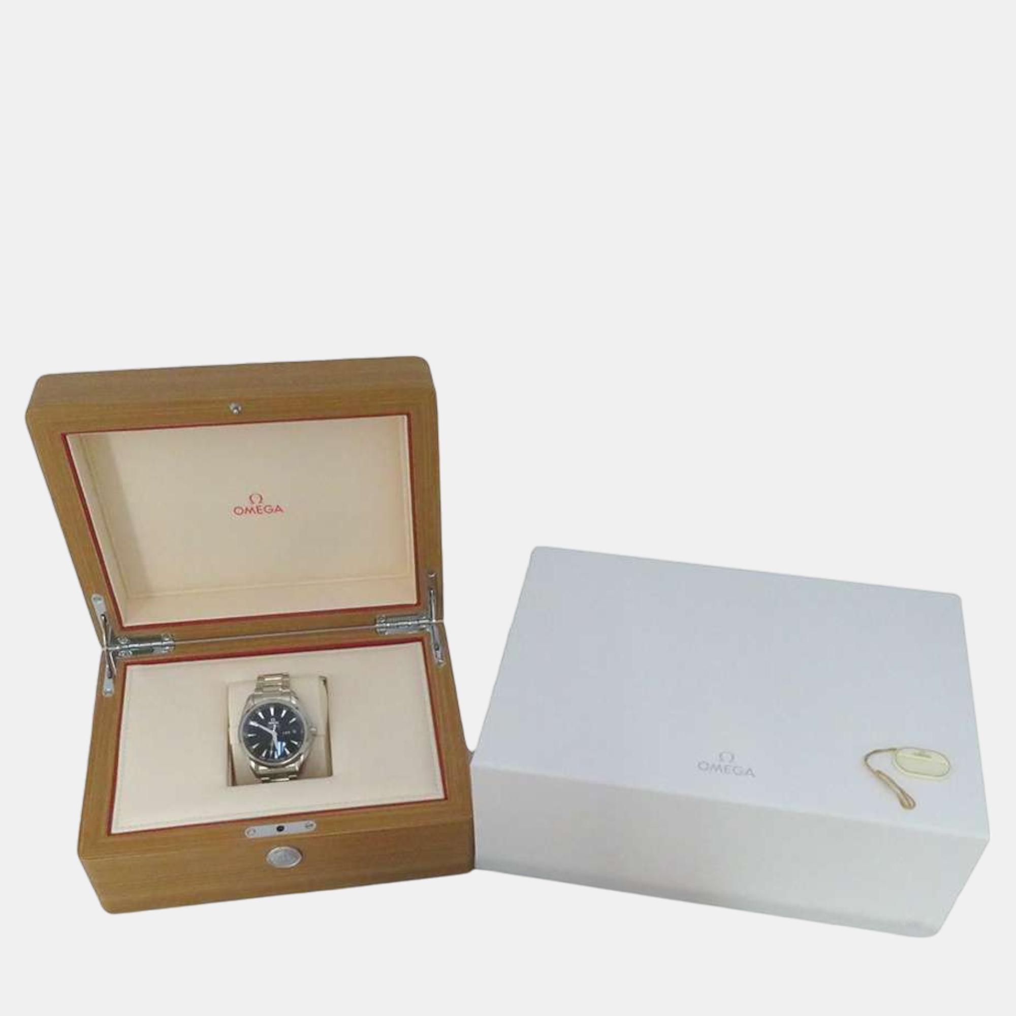Omega Black Stainless Steel Seamaster Aqua Terra 231.10.43.22.01.002 Automatic Men`s Wristwatch 43 mm 