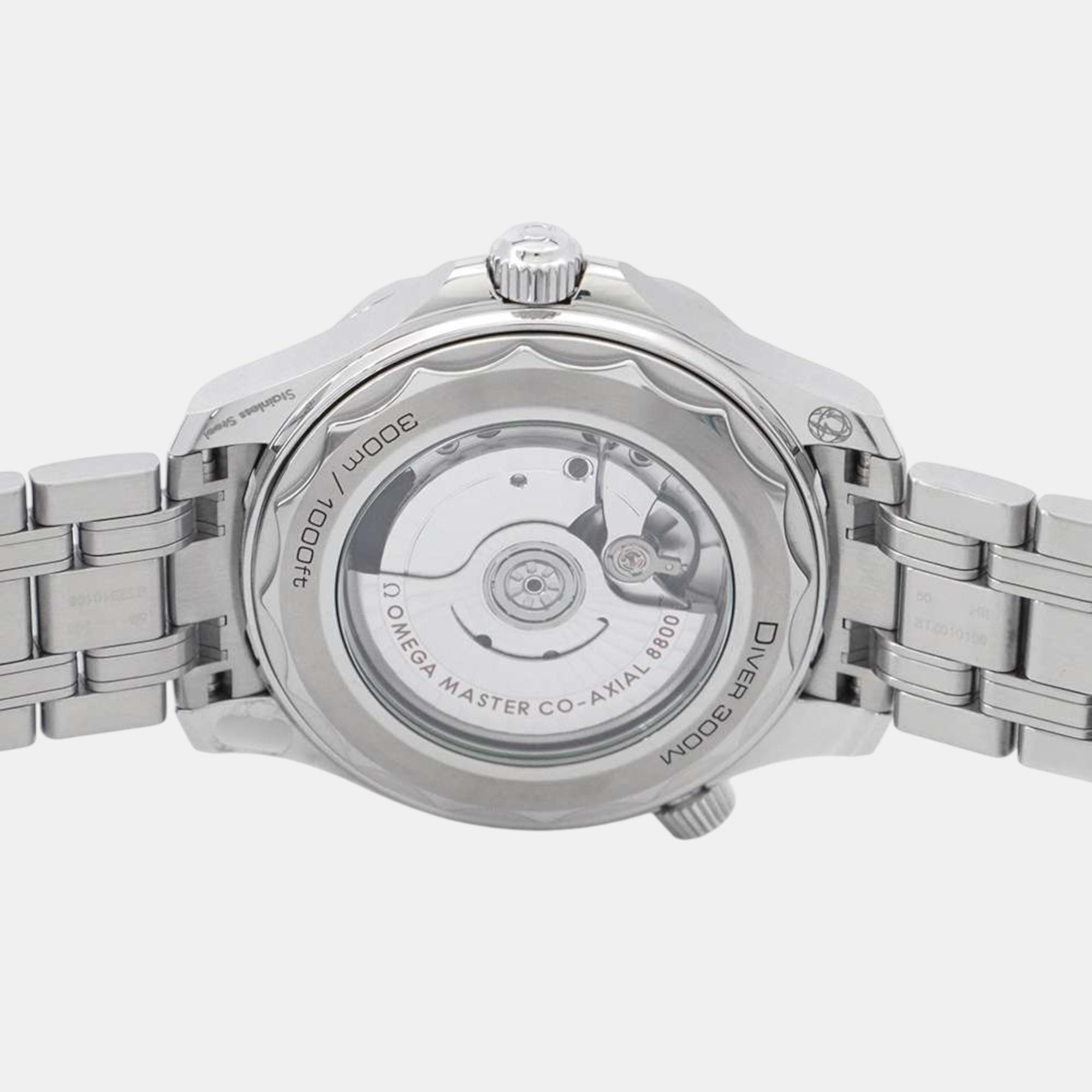 Omega Blue Stainless Steel Seamaster 210.30.42.20.03.001 Automatic Men`s Wristwatch 42 mm 