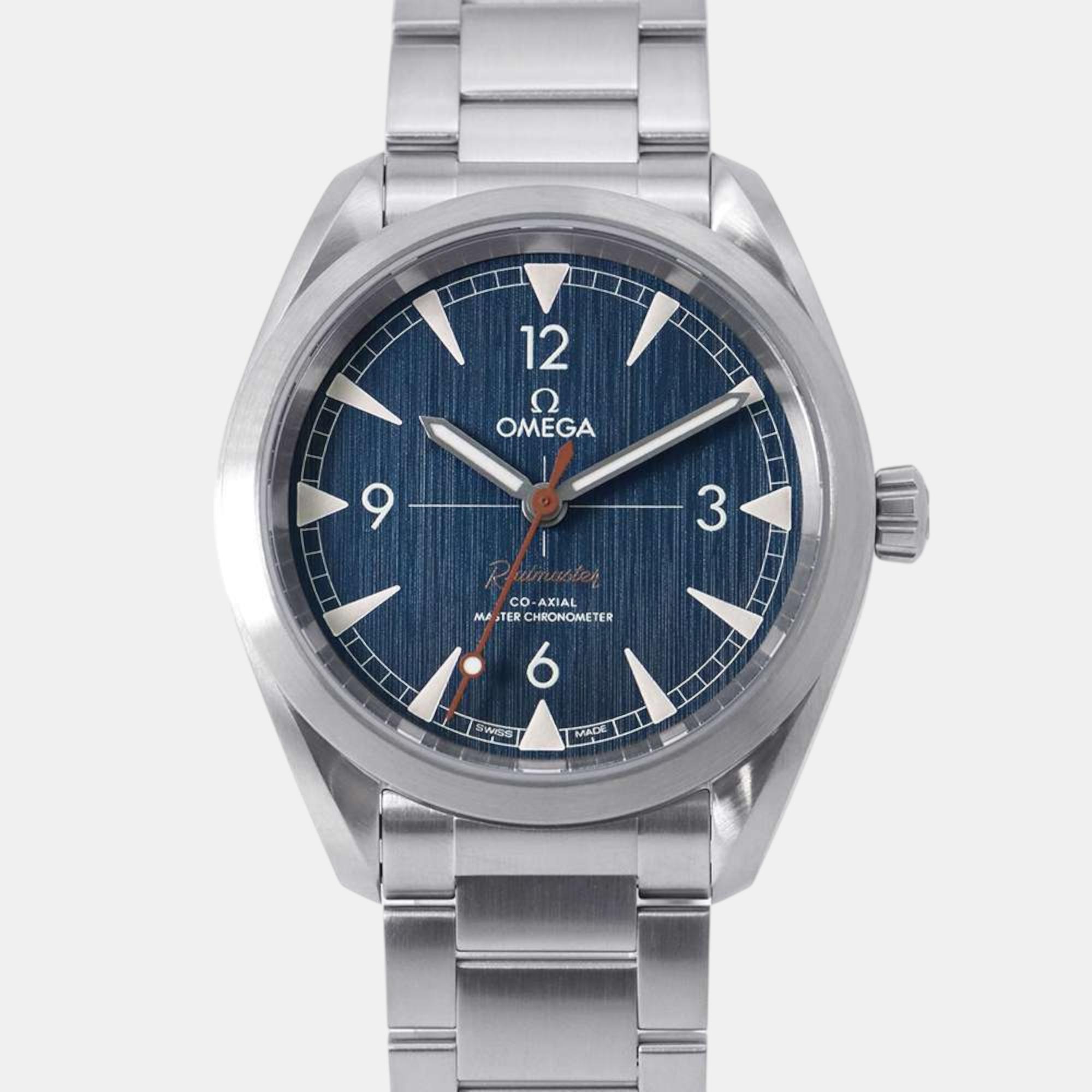 

Omega Blue Stainless Steel Seamaster 220.10.40.20.03.001 Automatic Men's Wristwatch 40 mm