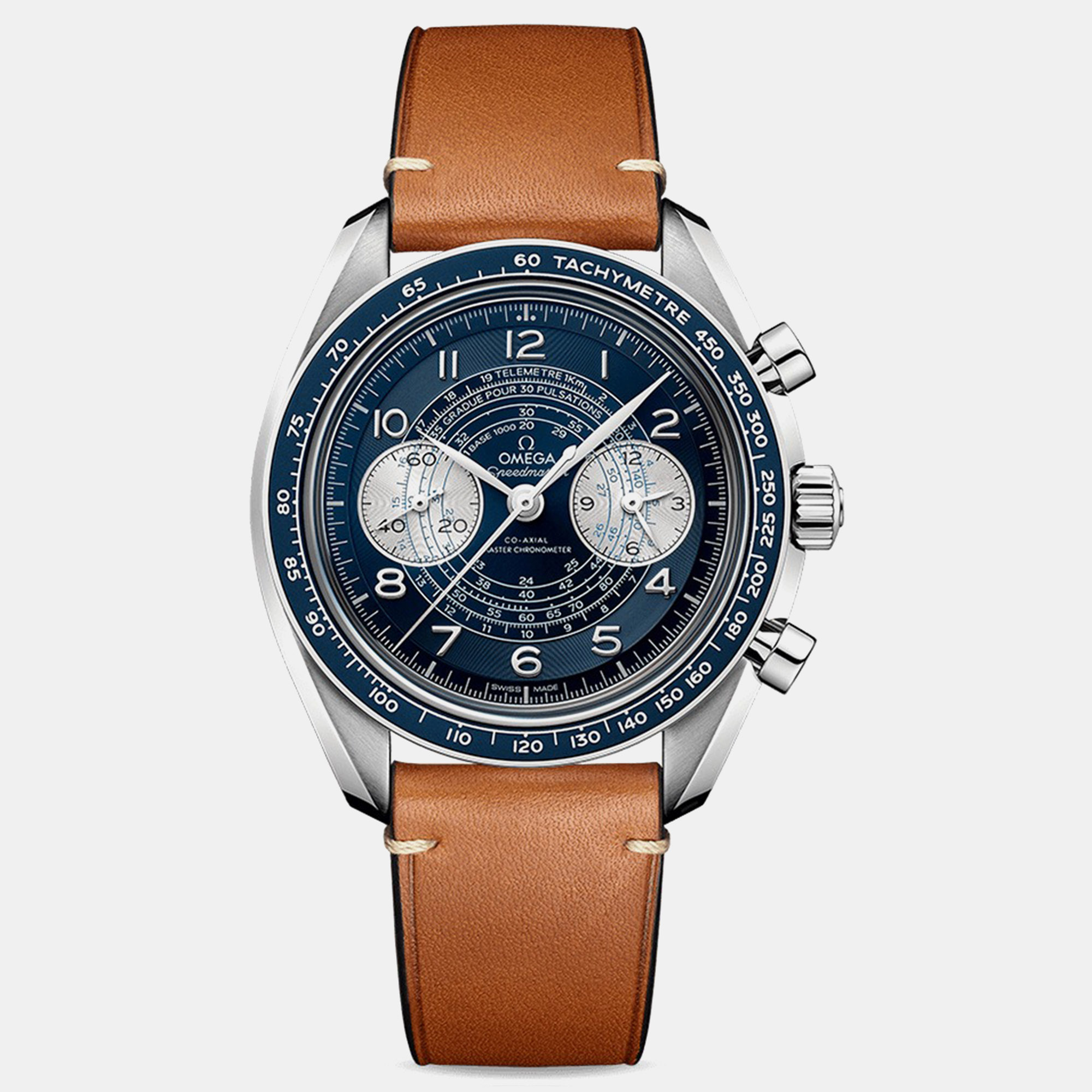 Omega Speedmaster 329.32.43.51.03.001 Blue Stainless Steel Manual winding Men Wristwatch 43mm