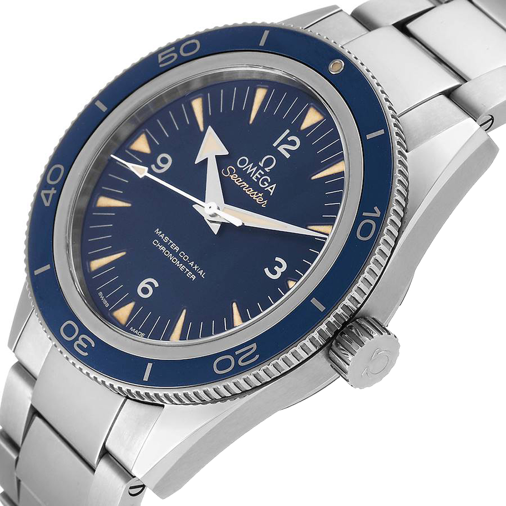 

Omega Blue Titanium Seamaster 300 233.90.41.21.03.001 Men's Wristwatch