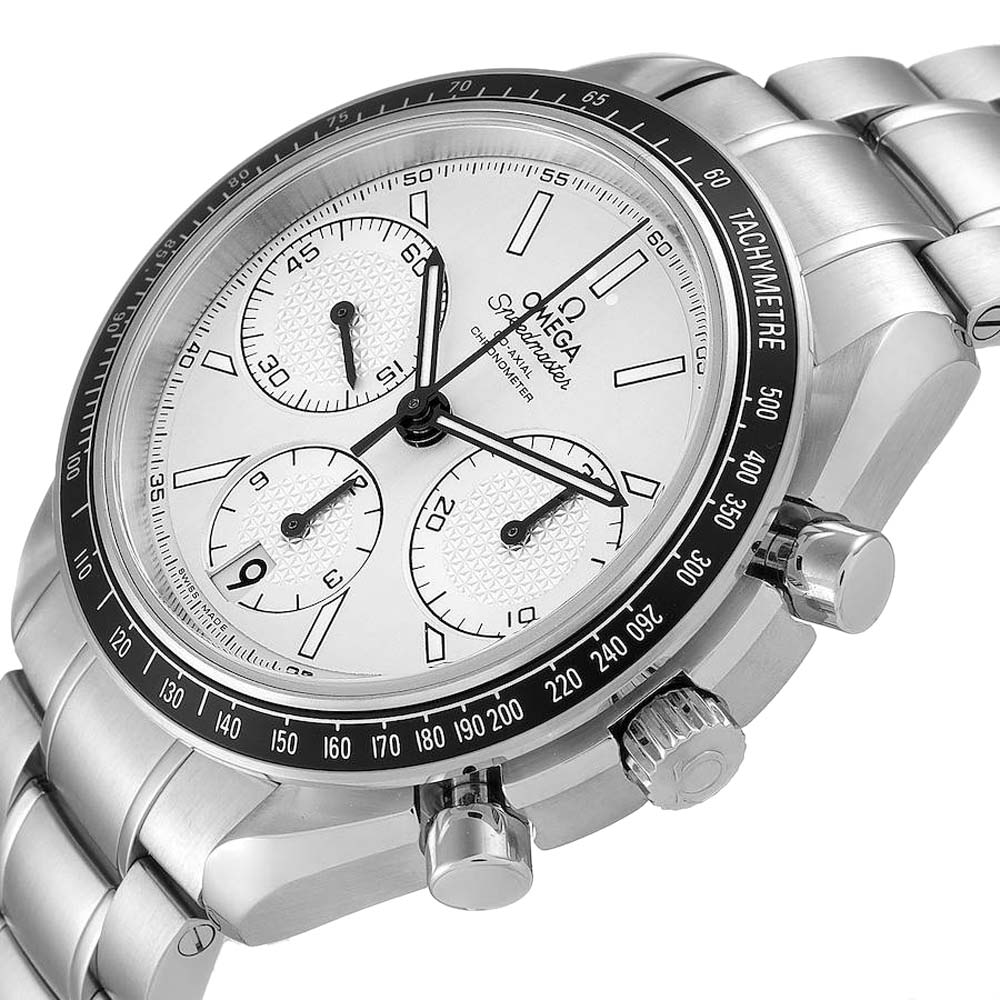 

Omega Silver Stainless Steel Speedmaster Racing Chrono 326.30.40.50.02.001 Men's Wristwatch