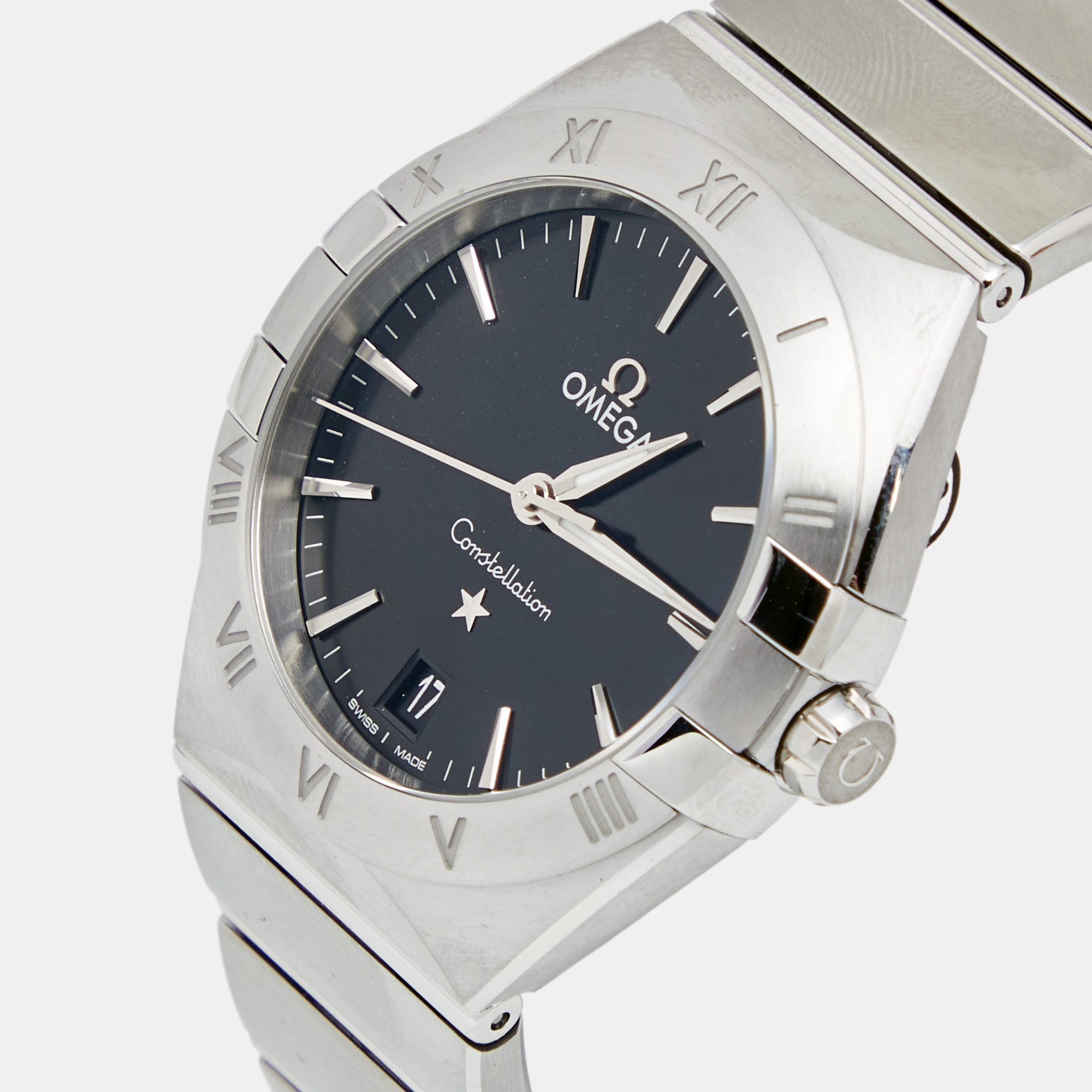 

Omega Black Stainless Steel Constellation