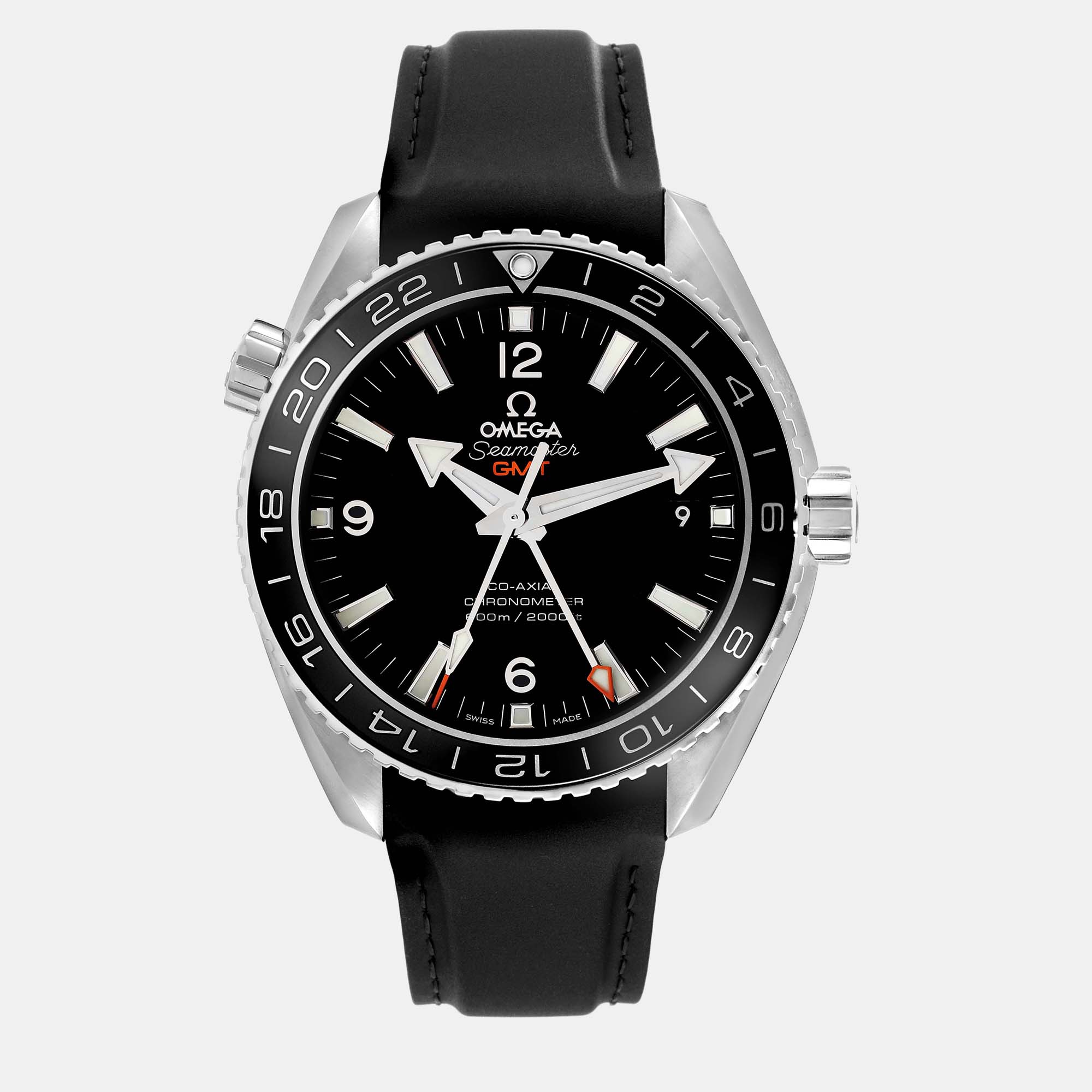

Omega Black Stainless Steel Seamaster Planet Ocean 232.32.44.22.01.001 Automatic Men's Wristwatch 43.5 mm