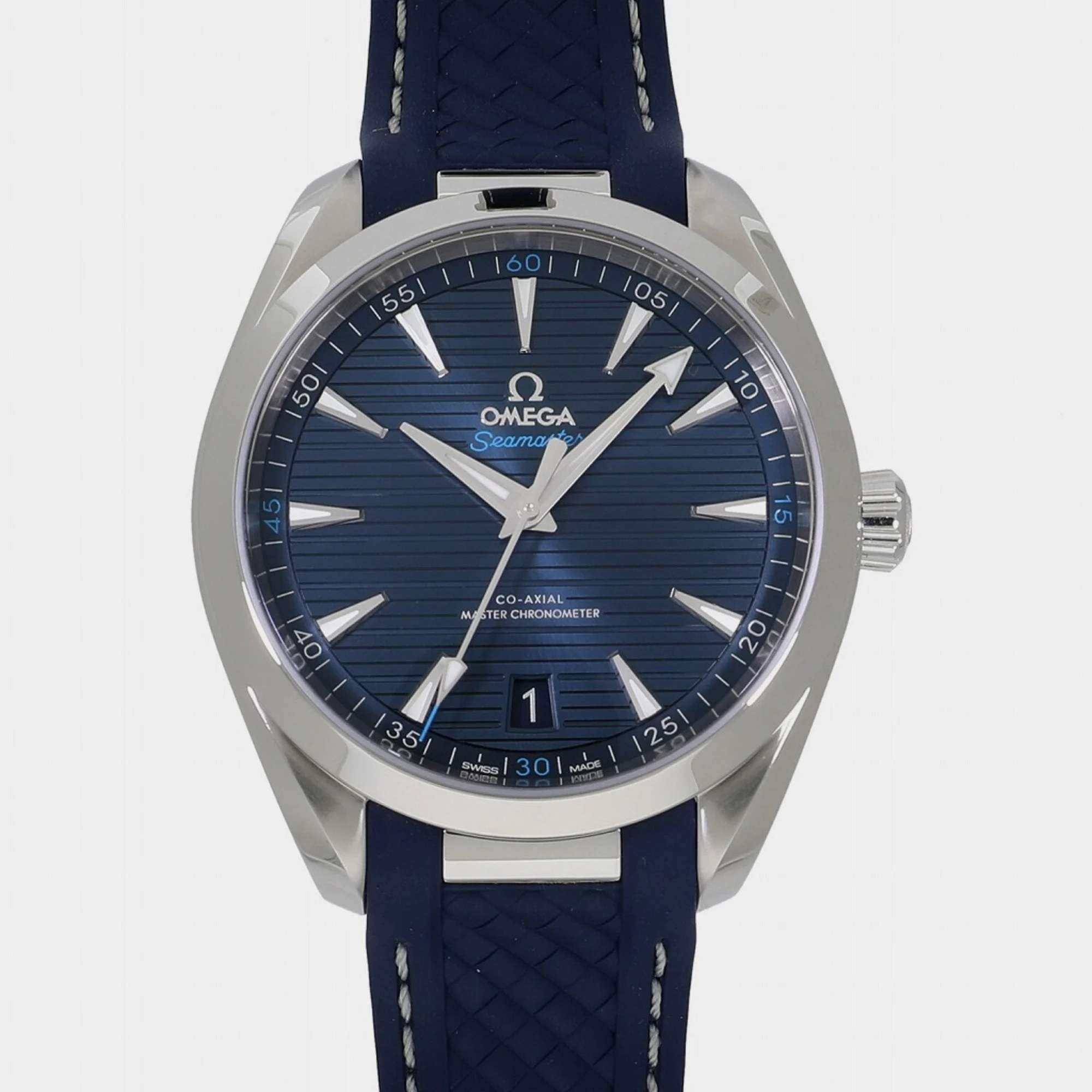 

Omega Blue Stainless Steel Seamaster Aqua Terra 220.12.41.21.03.001 Automatic Men's Wristwatch 41 mm