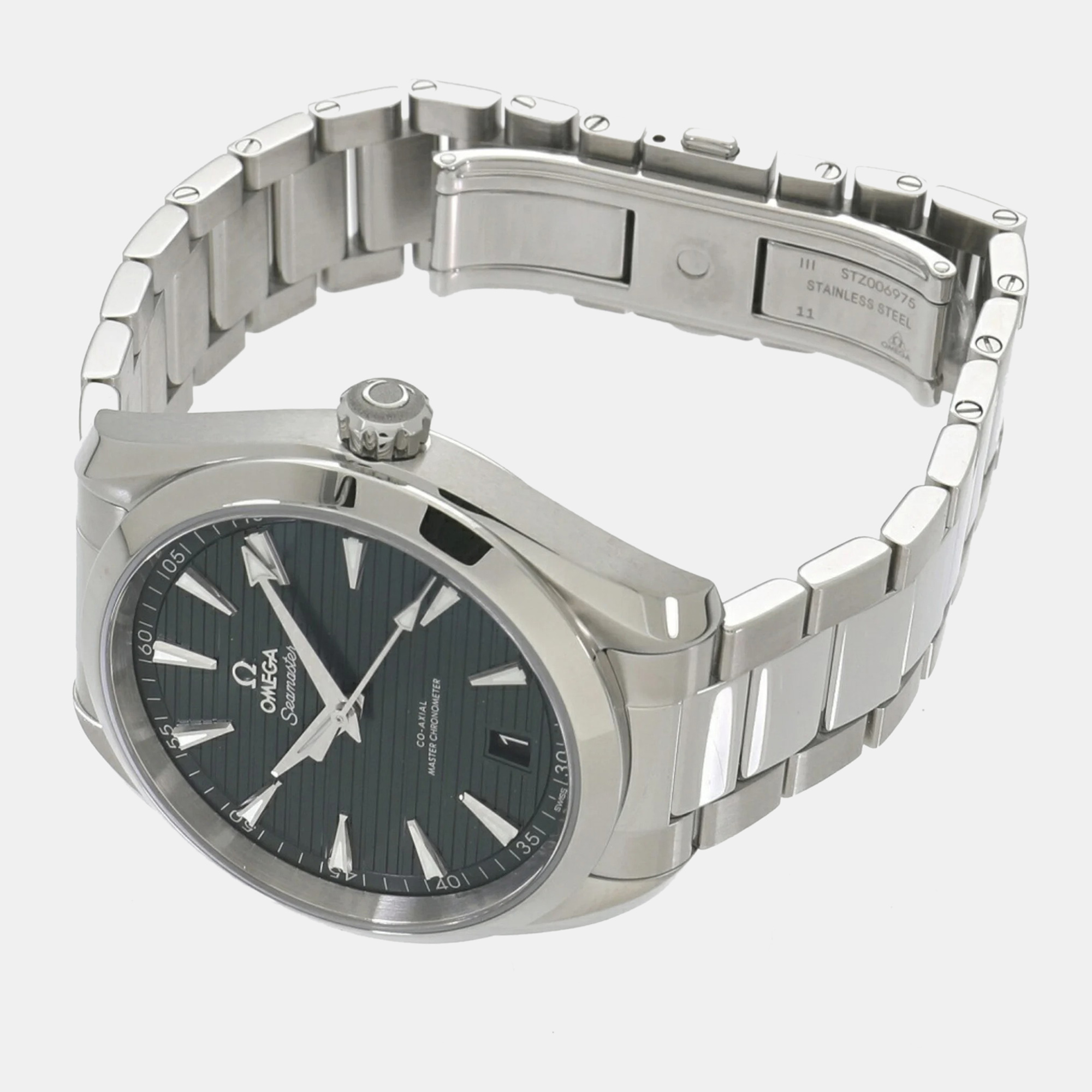 

Omega Green Stainless Steel Seamaster Aqua Terra 220.10.41.21.10.001 Automatic Men's Wristwatch 41 mm