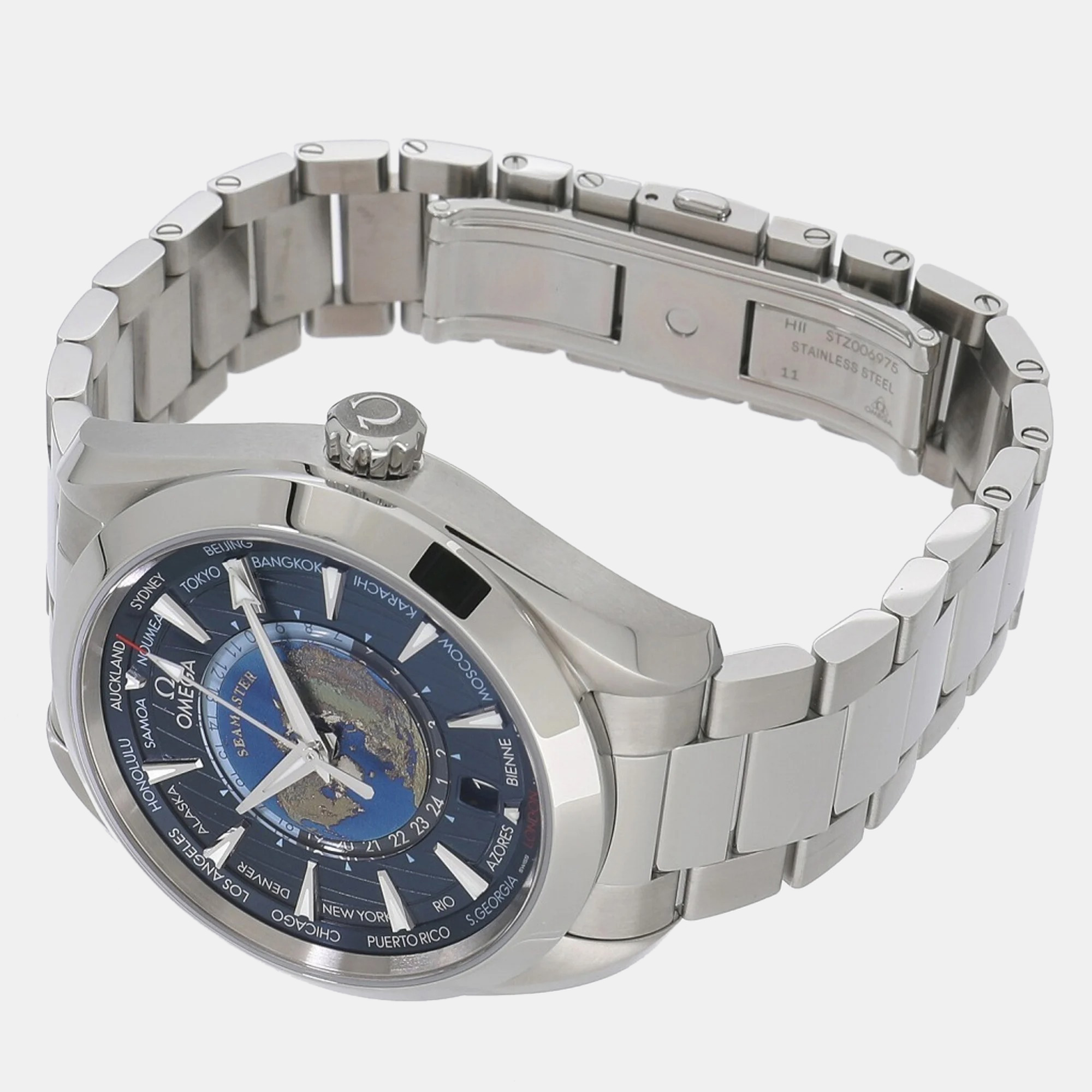 

Omega Blue Stainless Steel Seamaster Aqua Terra 220.10.43.22.03.001 Automatic Men's Wristwatch 43 mm