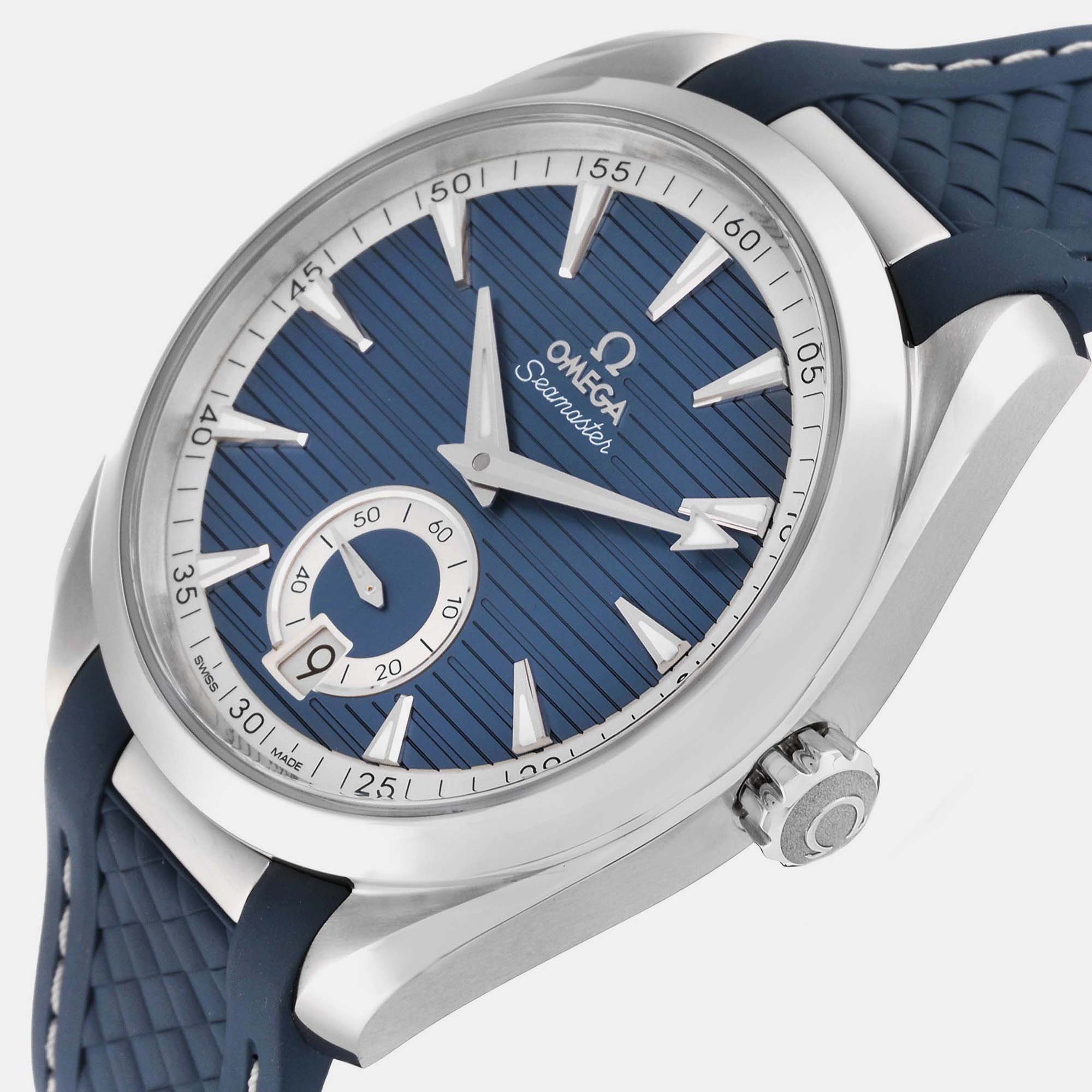 

Omega Blue Stainless Steel Seamaster Aqua Terra 220.12.41.21.03.005 Automatic Men's Wristwatch 41 mm