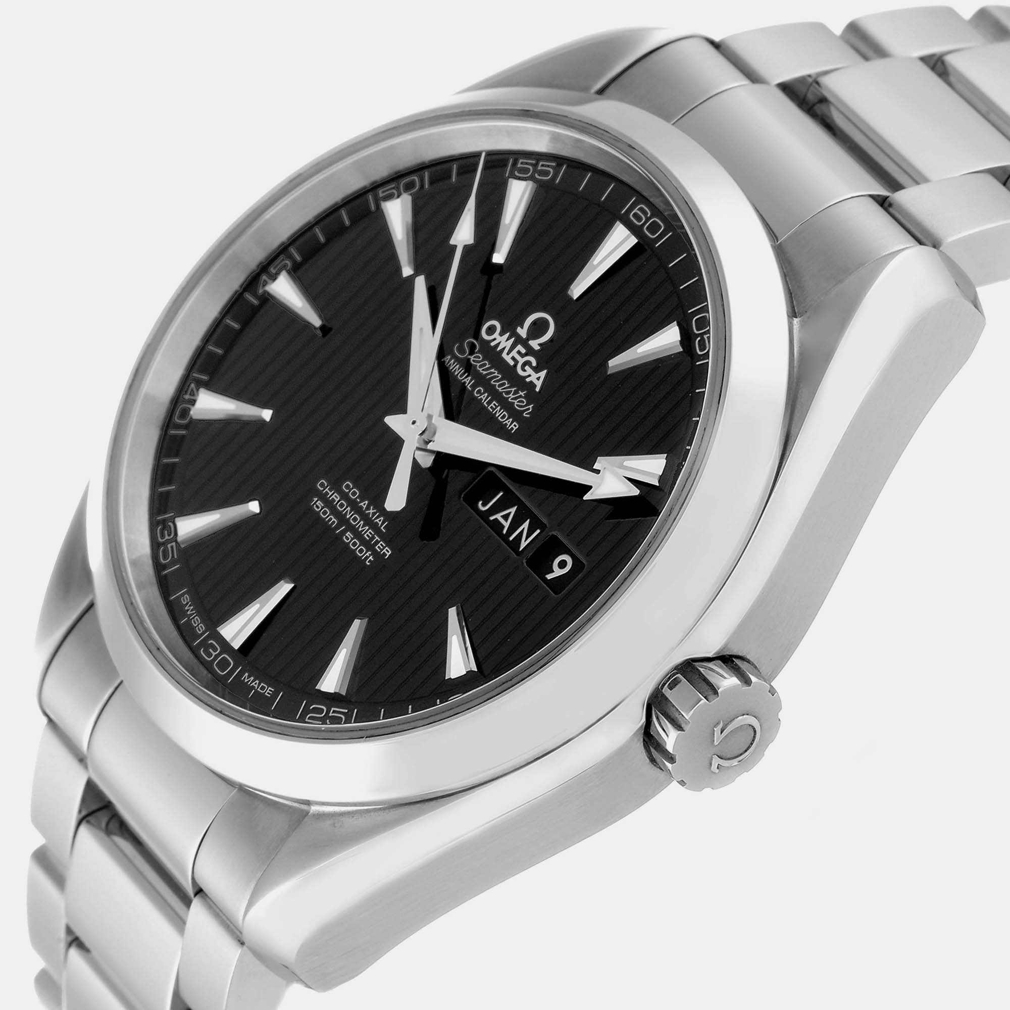 

Omega Black Stainless Steel Seamaster Aqua Terra 231.10.43.22.01.002 Automatic Men's Wristwatch 43 mm