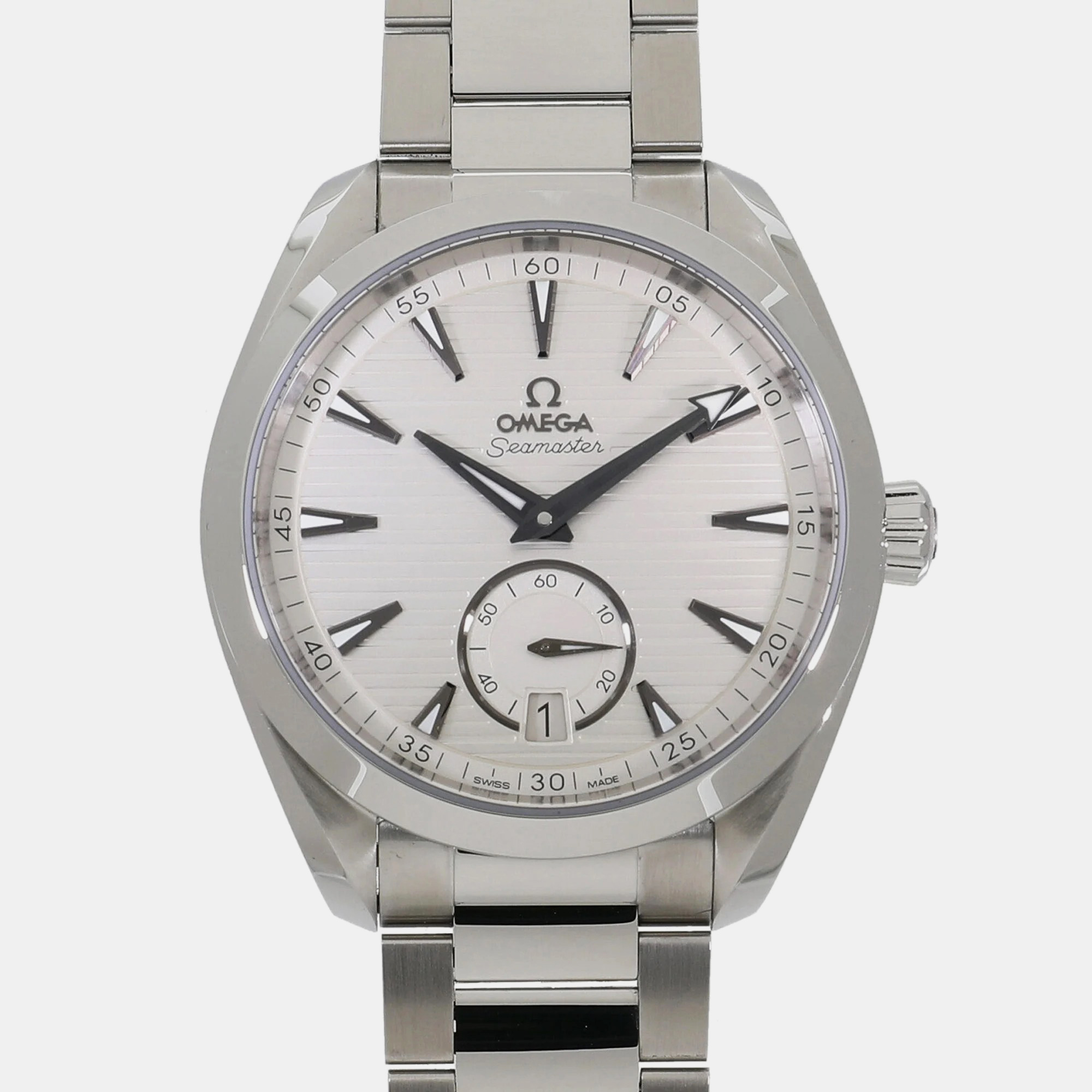 

Omega Silver Stainless Steel Aqua Terra 220.10.41.21.02.002 Automatic Men's Wristwatch 41 mm