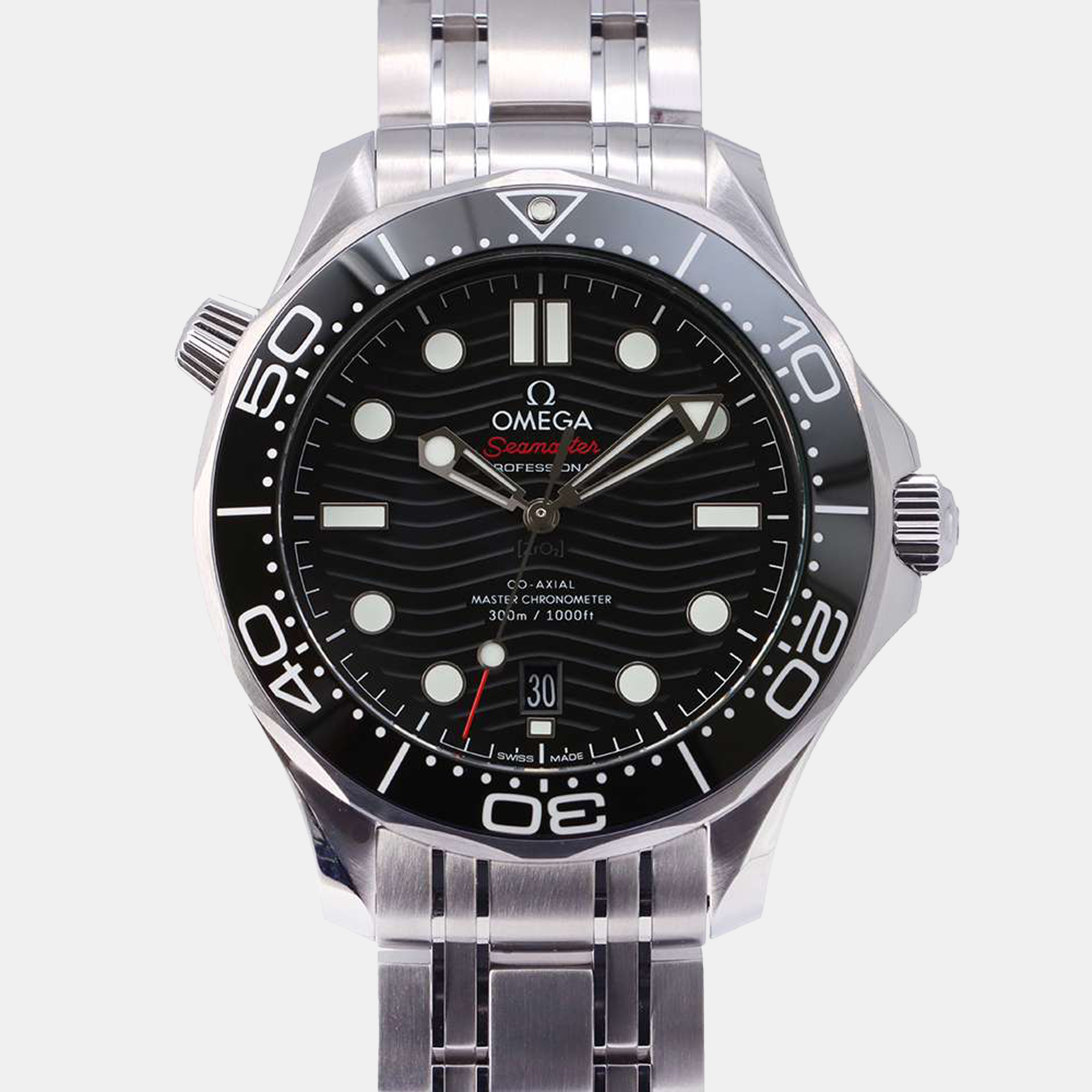 

Omega Black Stainless Steel Seamaster 210.30.42.20.01.001 Automatic Men's Wristwatch 42 mm