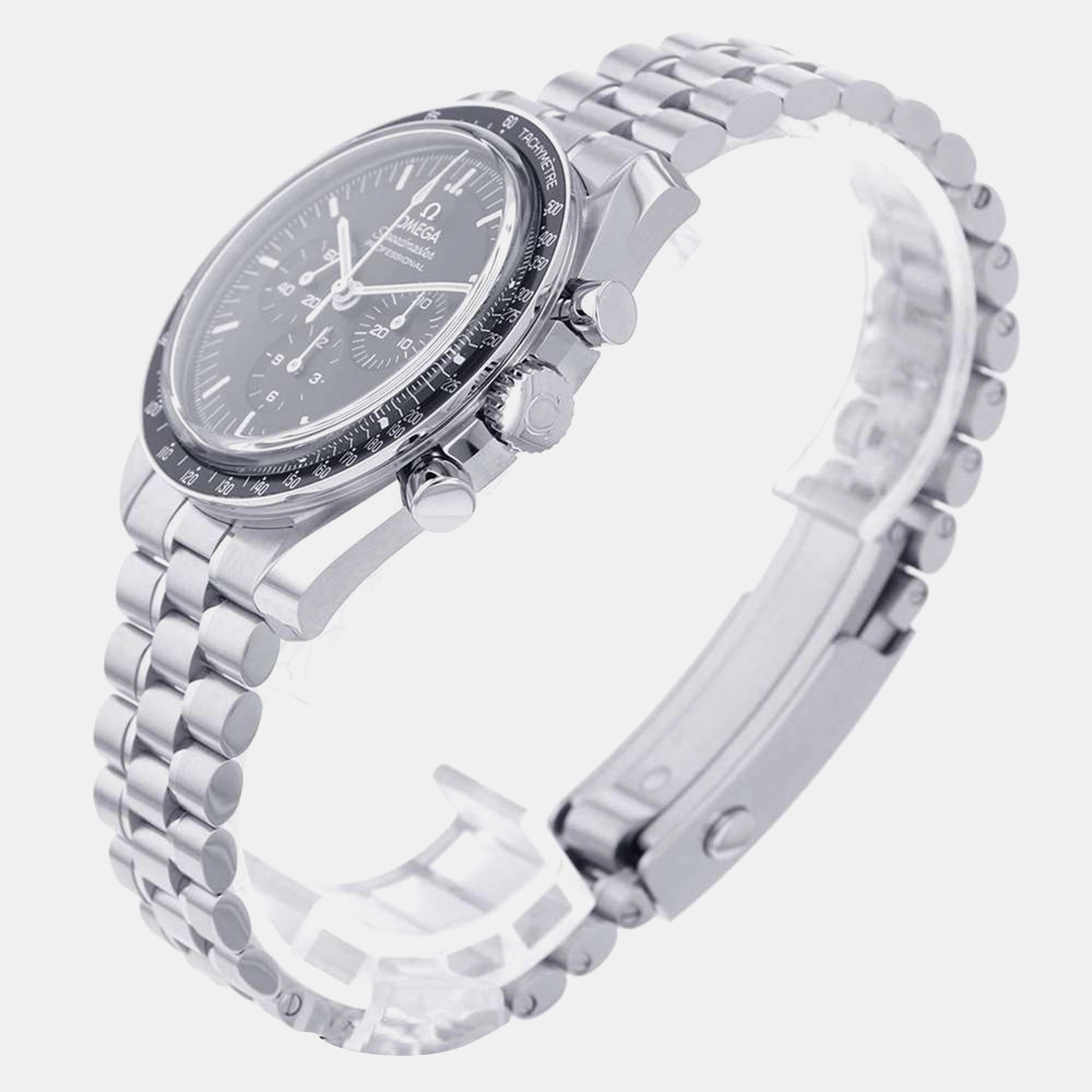 

Omega Black Stainless Steel Speedmaster Moonwatch 310.30.42.50.01.002 Manual Winding Men's Wristwatch 42 mm