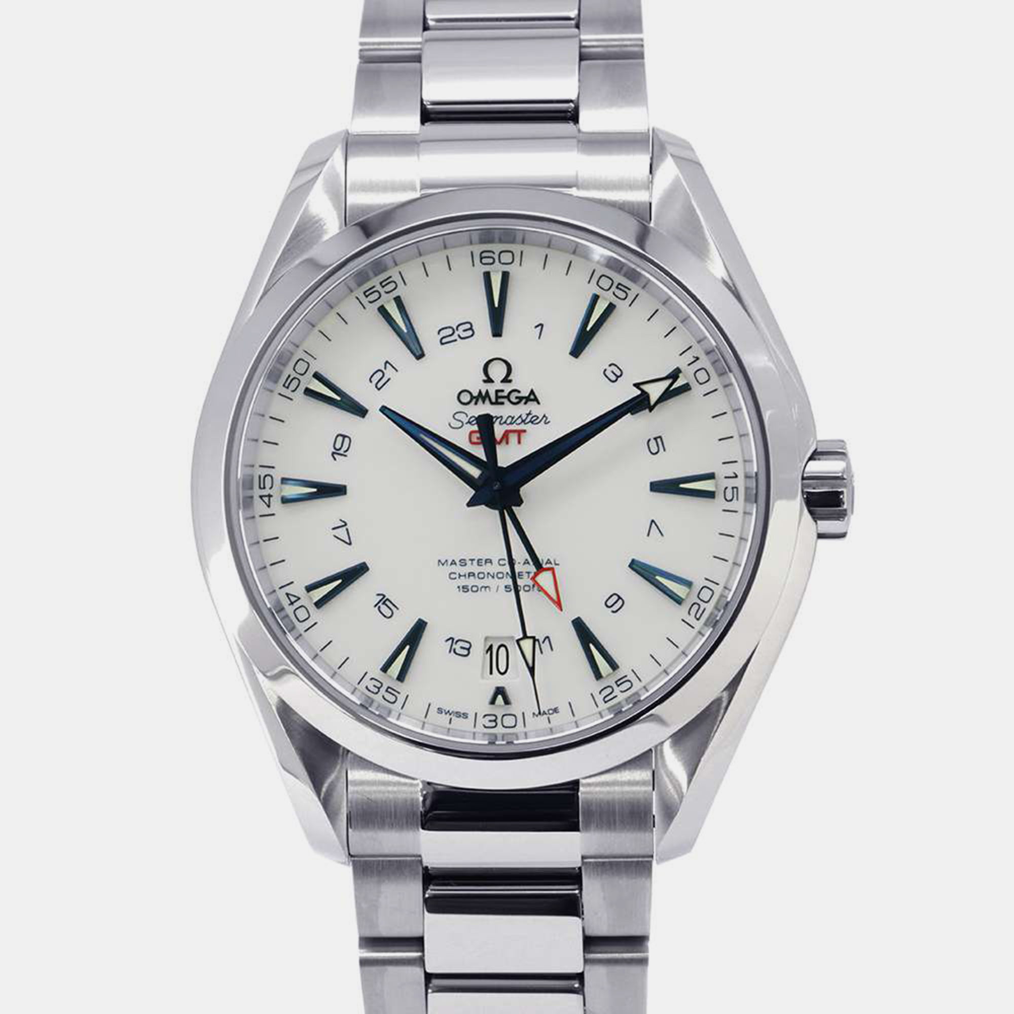 

Omega White Titanium Seamaster Aqua Terra Automatic Men's Wristwatch