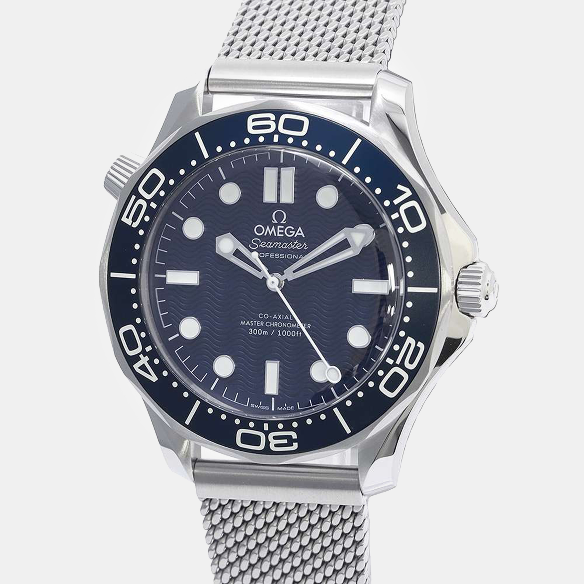 

Omega Blue Stainless Steel Seamaster 210.30.42.20.03.002 Automatic Men's Wristwatch 42 mm