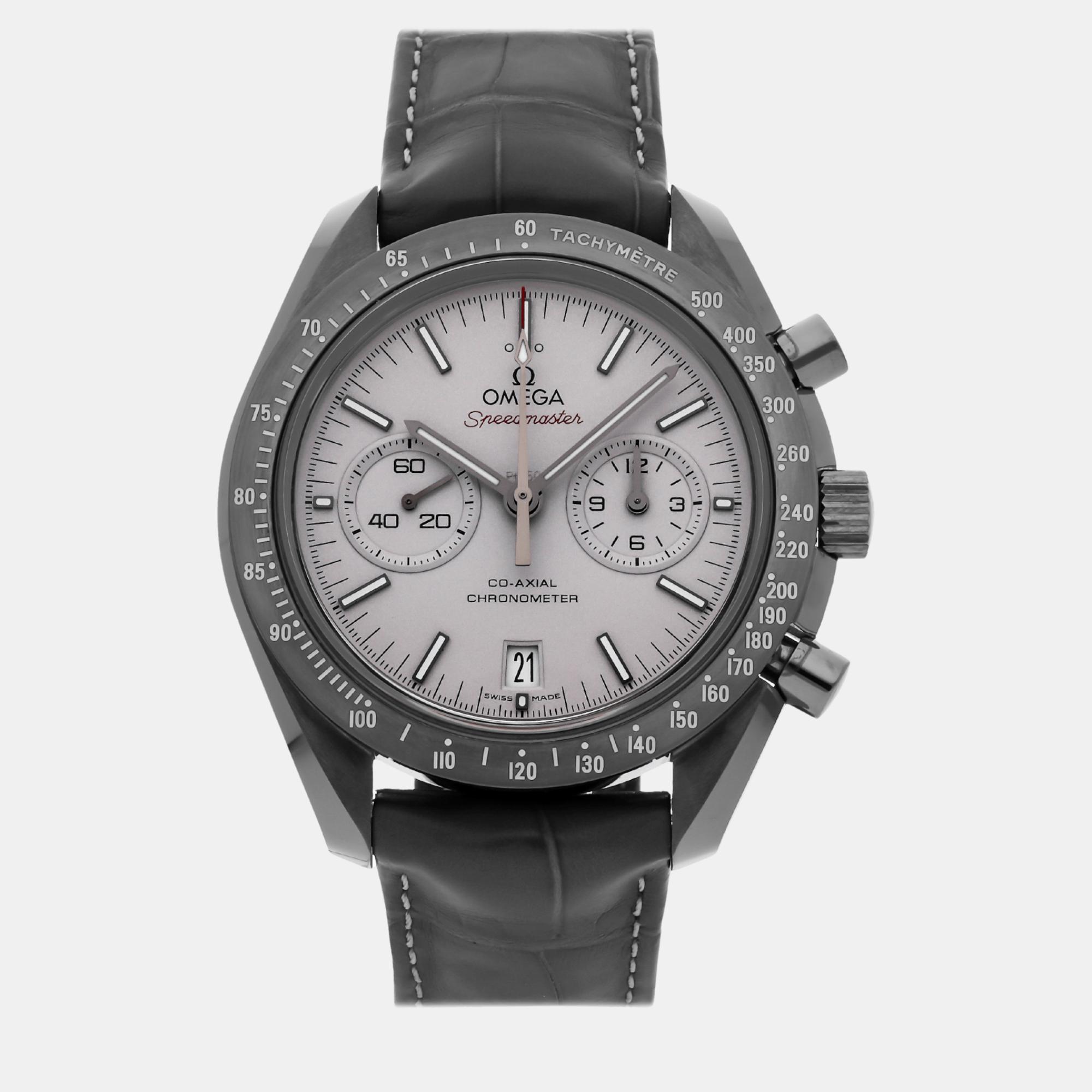 

Omega Silver Ceramic Speedmaster 311.93.44.51.99.001 Automatic Men's Wristwatch 44 mm