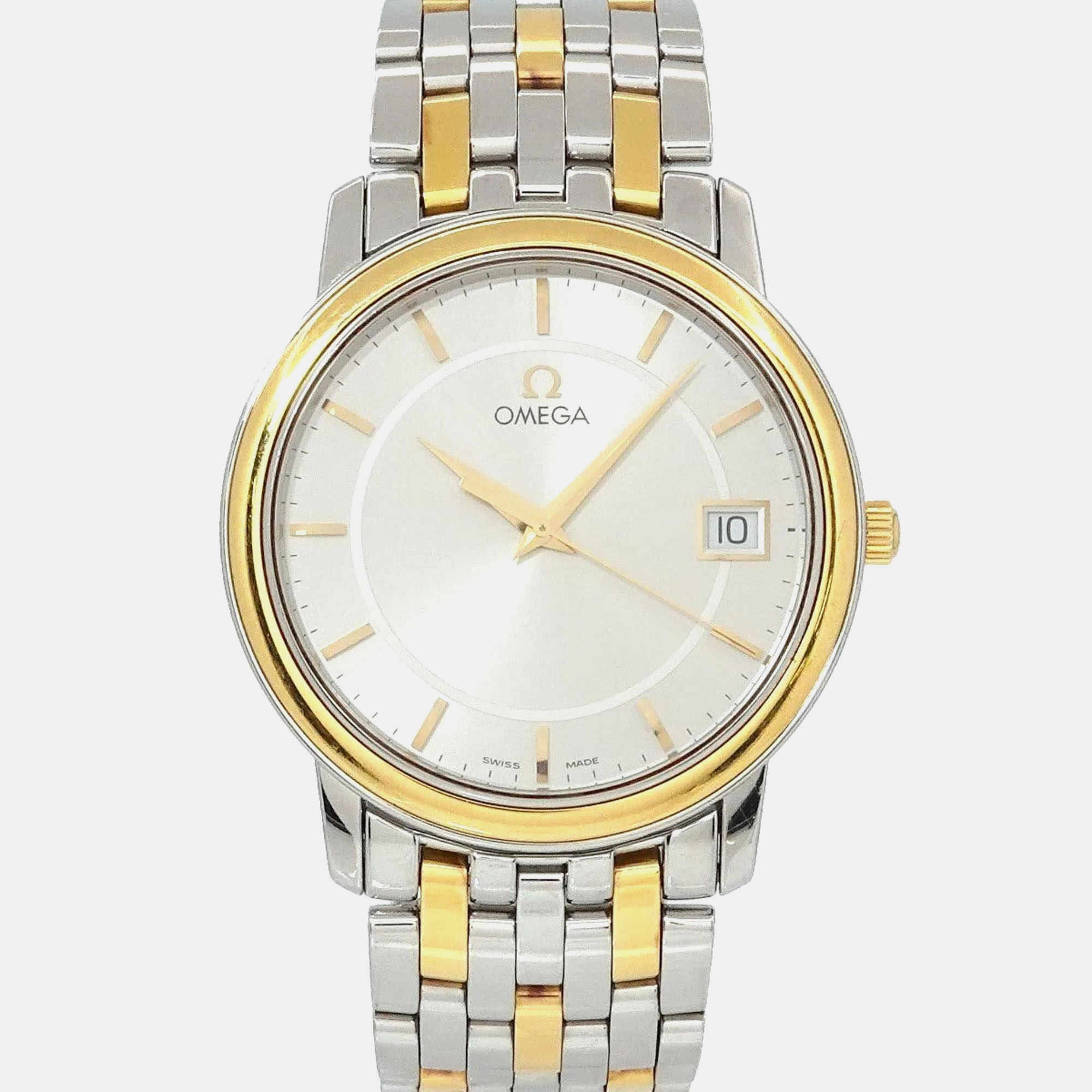 

Omega Silver Stainless Steel De Ville Prestige 4310.31.00 Automatic Men's Wristwatch 34 mm