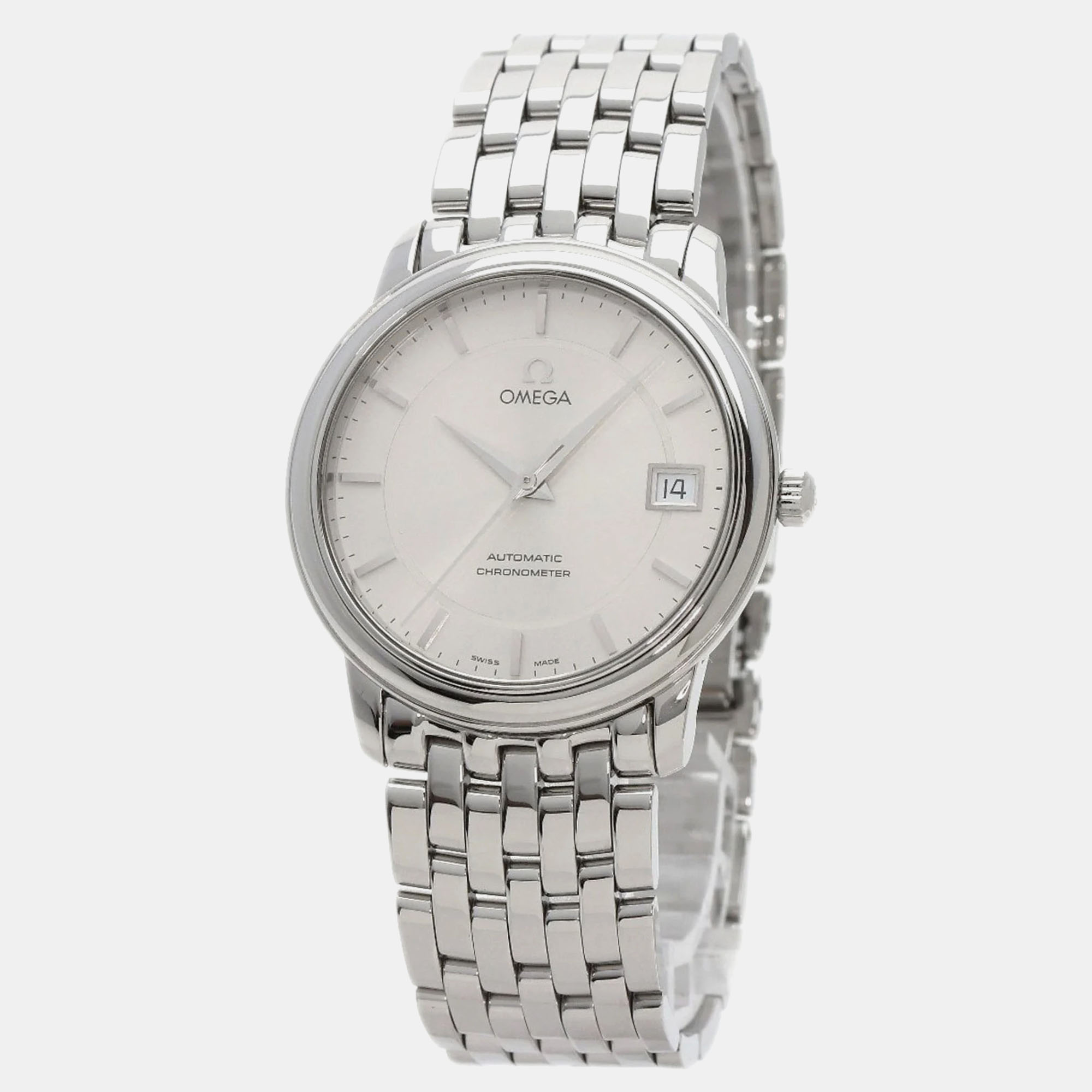 

Omega Silver Stainless Steel De Ville Prestige 4500.31 Automatic Men's Wristwatch 40 mm