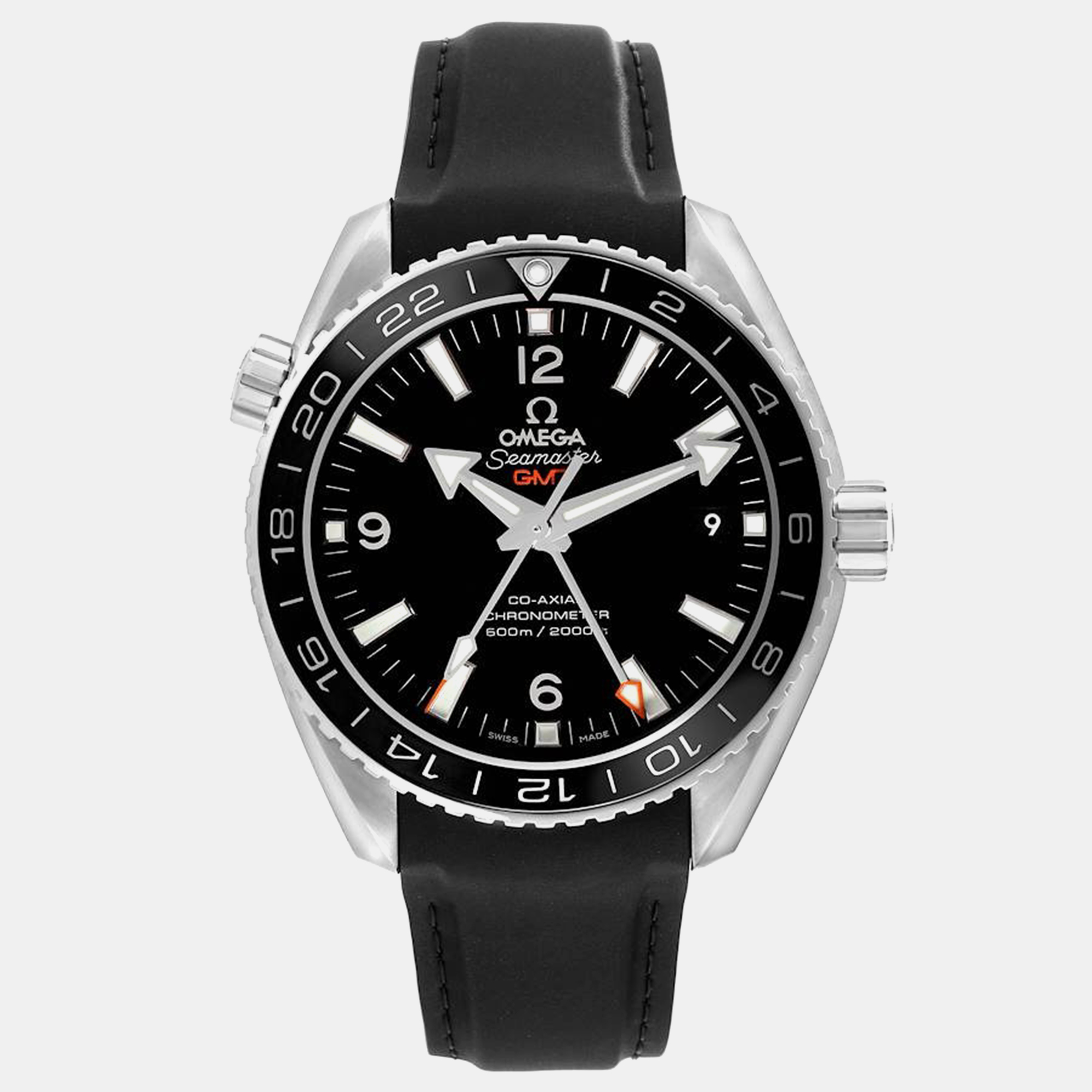 

Omega Black Stainless Steel Seamaster Planet Ocean 232.32.44.22.01.001 Automatic Men's Wristwatch 43.5 mm