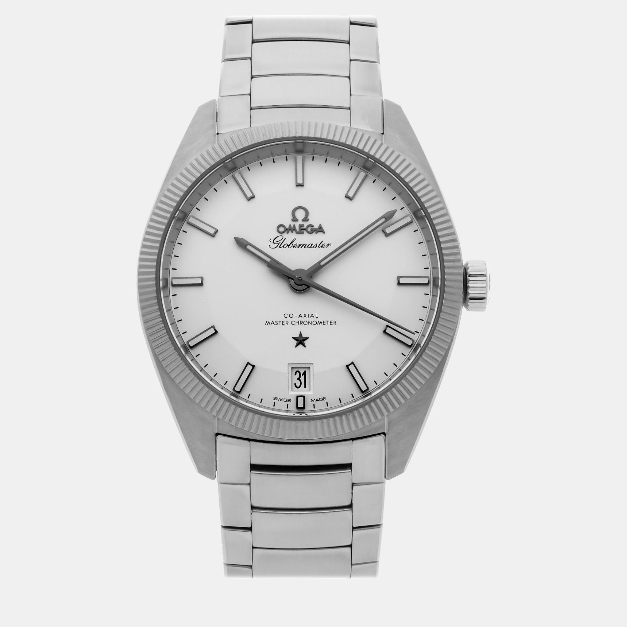 

Omega Silver Stainless Steel Constellation 130.30.39.21.02.001 Automatic Men's Wristwatch 39 mm