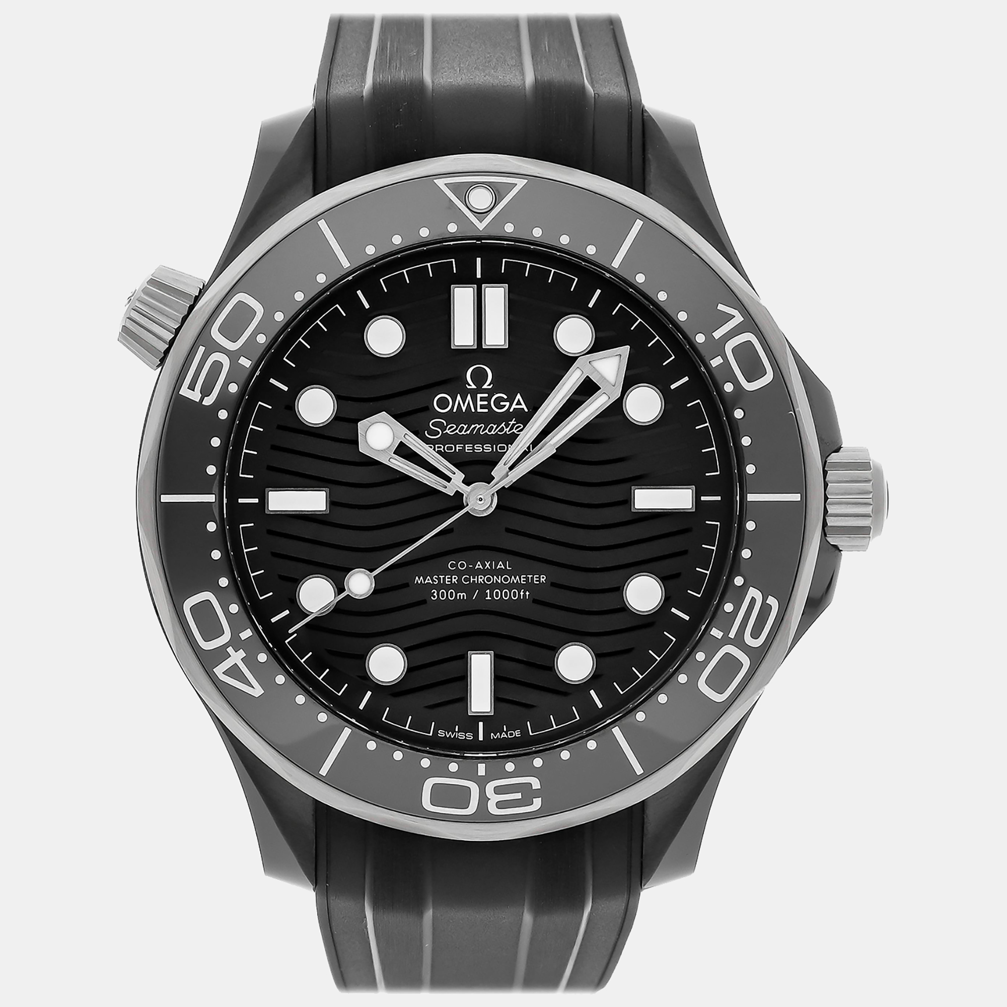 

Omega Black Ceramic Seamaster Automatic Men's Wristwatch 43 mm