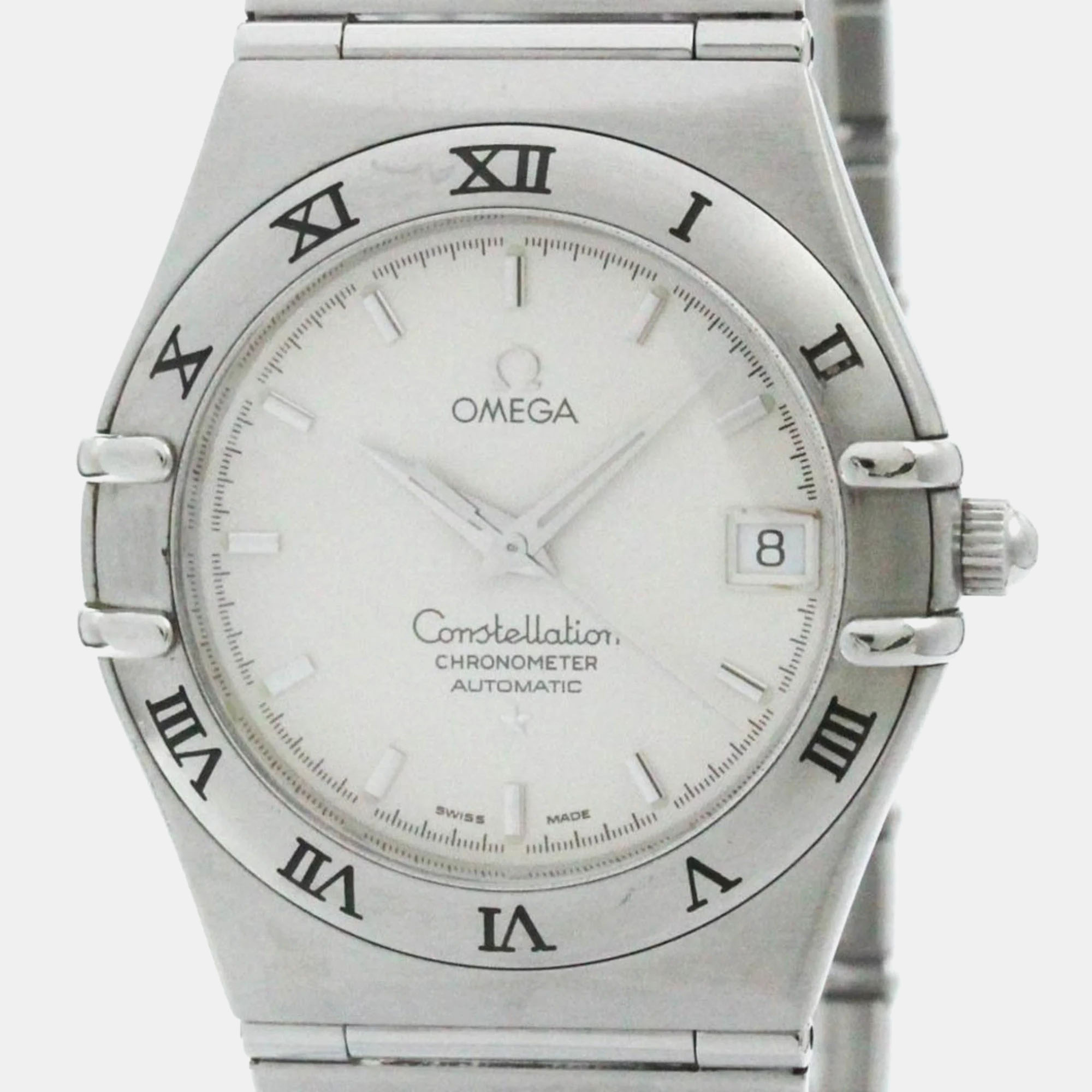 

Omega Silver Stainless Steel Constellation 1502.30 Automatic Men's Wristwatch 36 mm