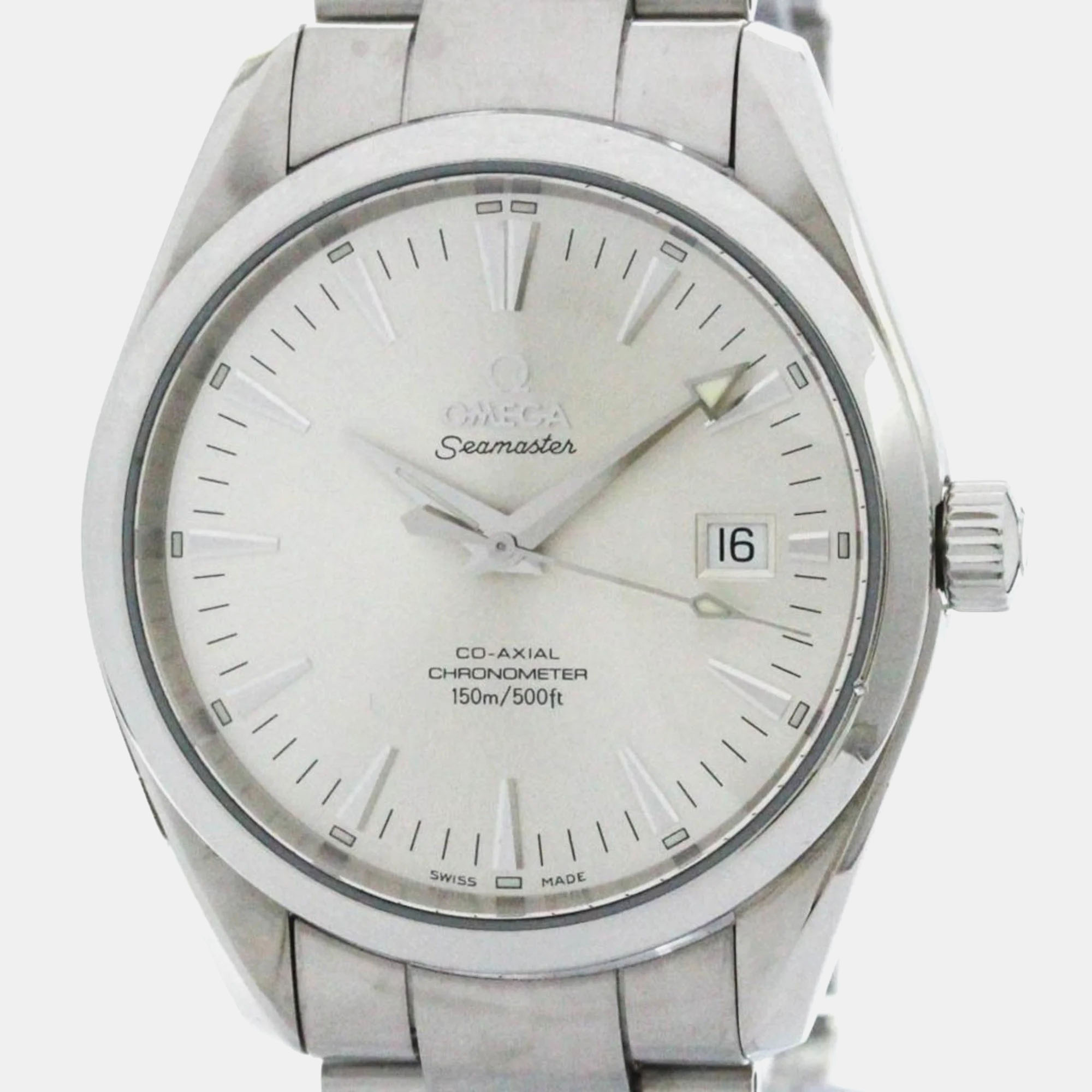 

Omega Silver Stainless Steel Seamaster Aqua Terra 2502.30 Automatic Men's Wristwatch 42 mm