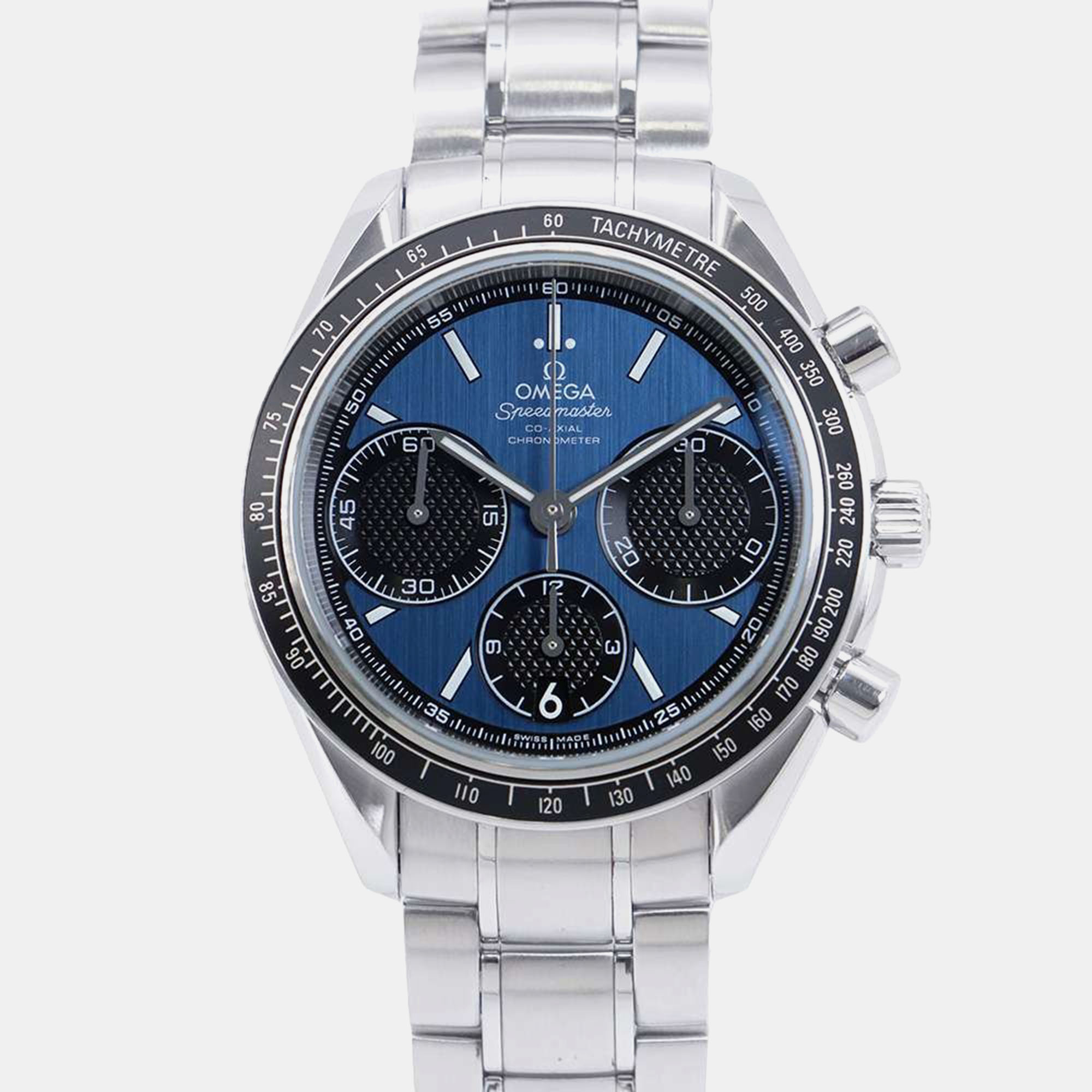 

Omega Blue Stainless Steel Speedmaster Racing 326.30.40.50.03.001 Automatic Men's Wristwatch