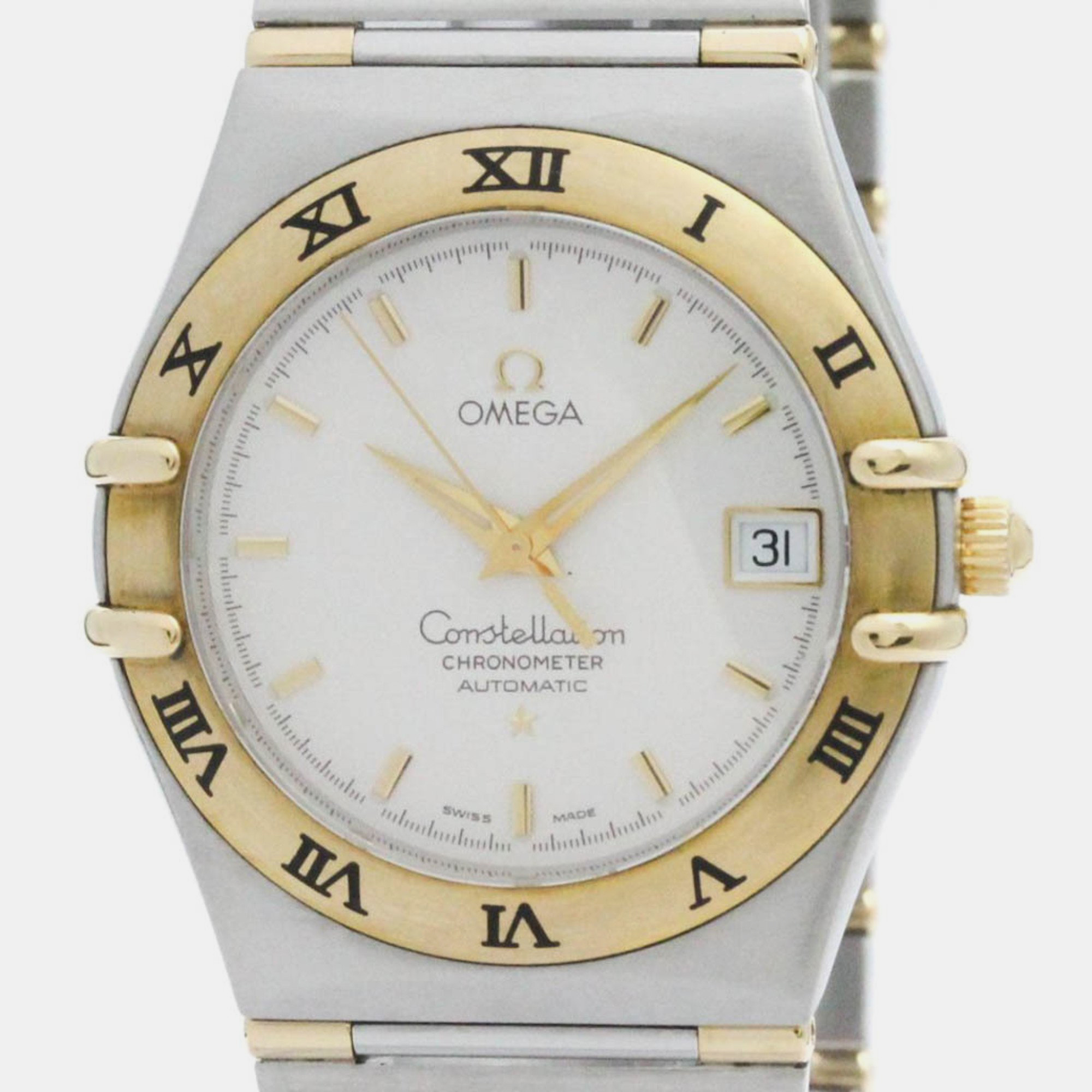 

Omega Constellation 18K Gold Steel Automatic Watch 1302.30, White